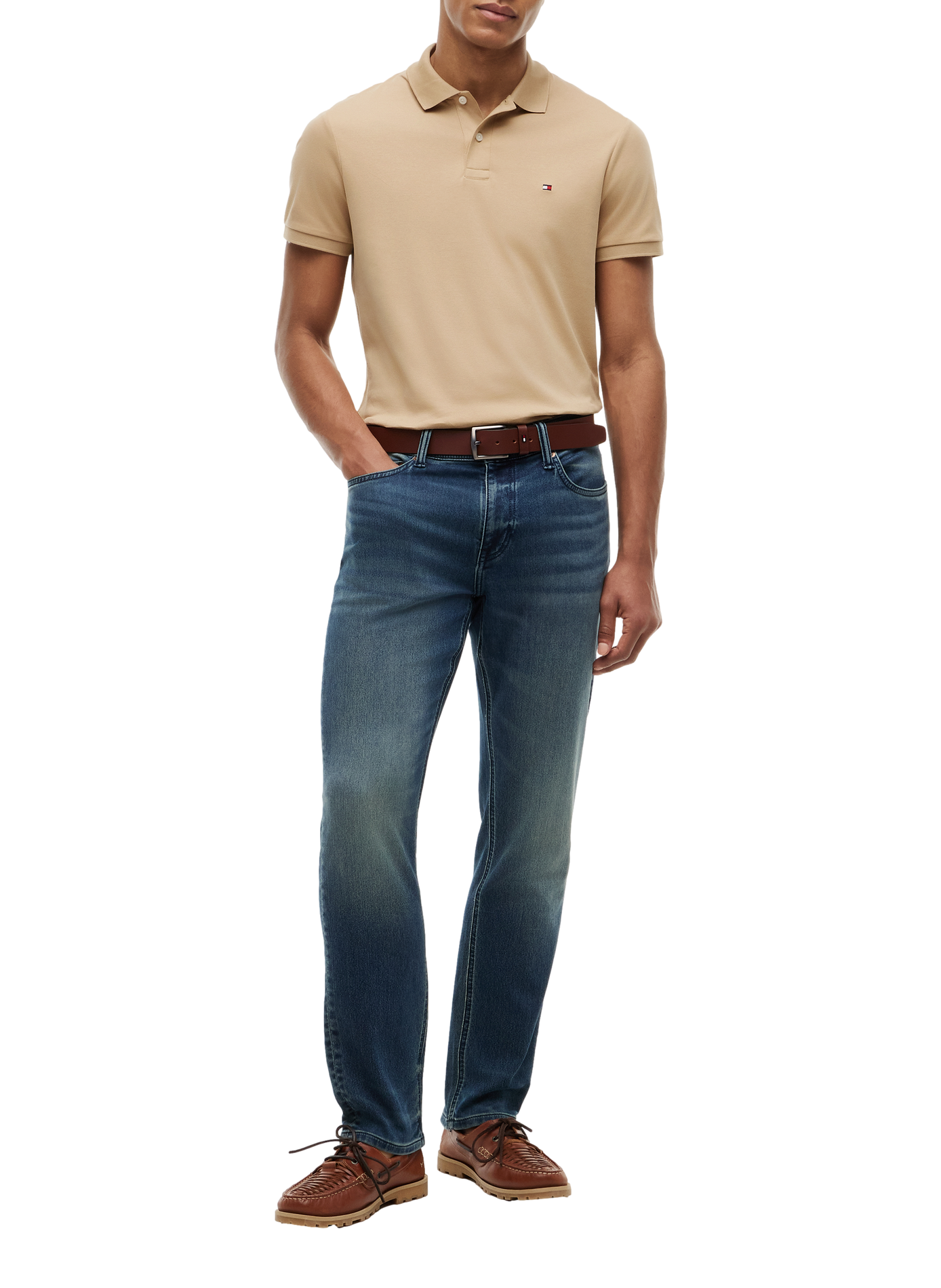  Cotton polo shirt  TOMMY HILFIGER Beige