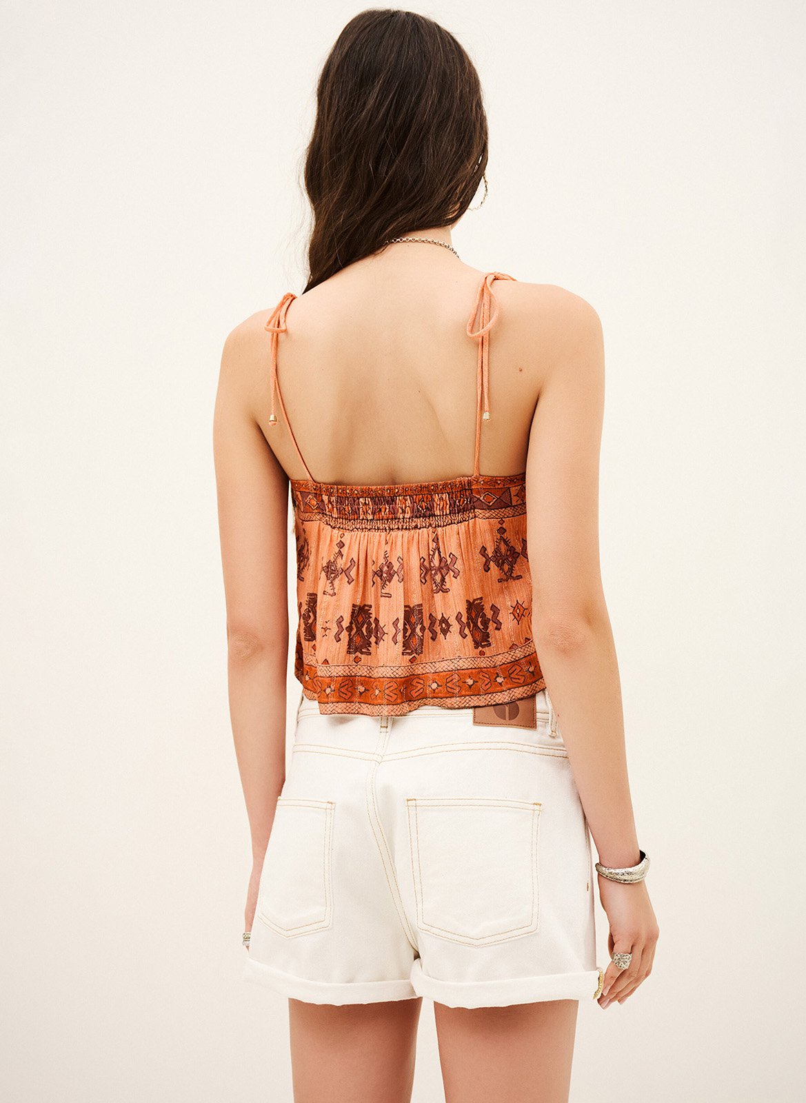 Top met print Zelie BA&SH Oranje