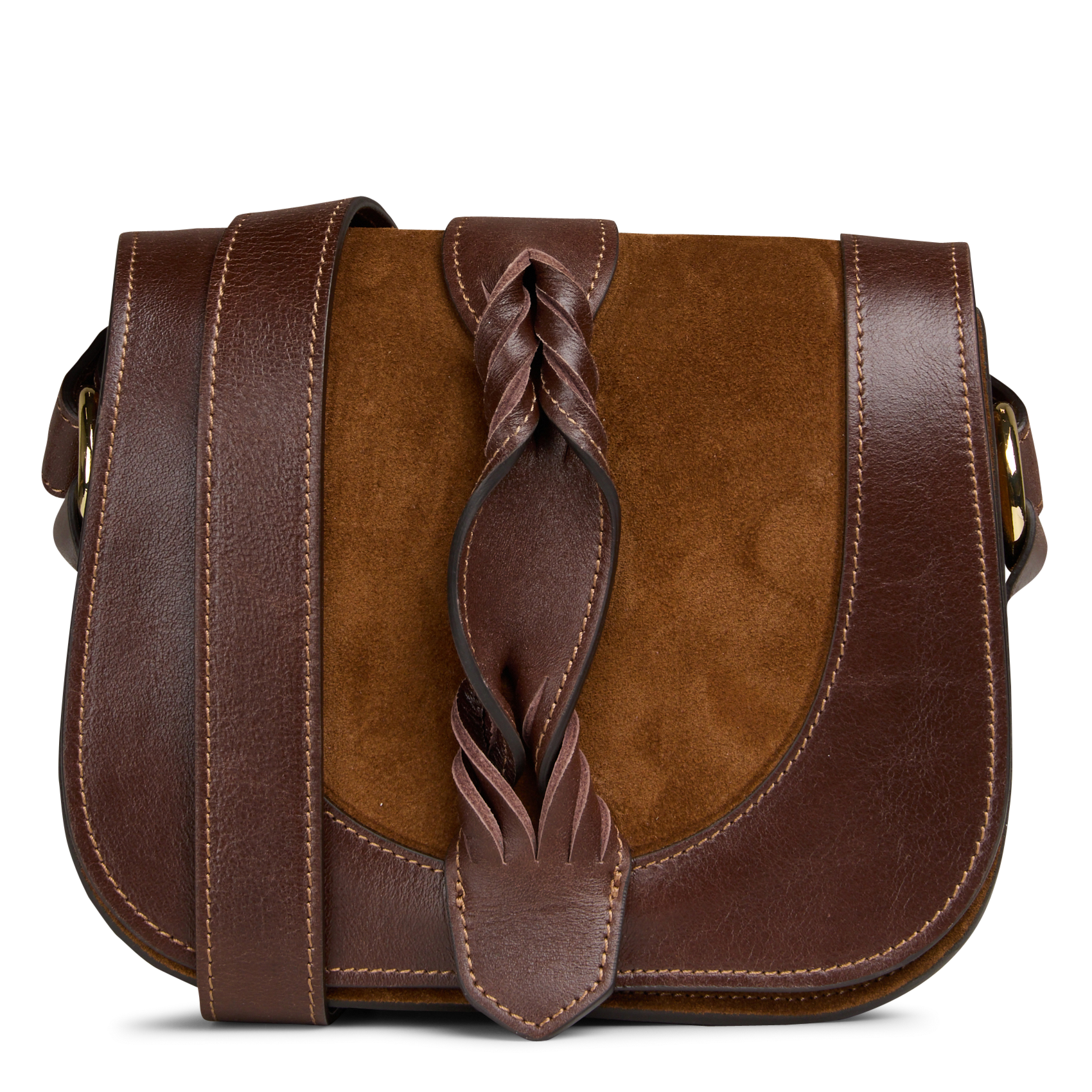 Sac bandoulière en cuir victor MAISON 123 Beige
