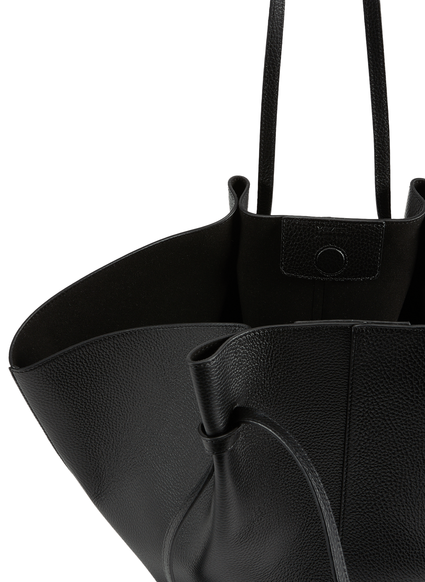 Mochi large leather tote bag YUZEFI Black