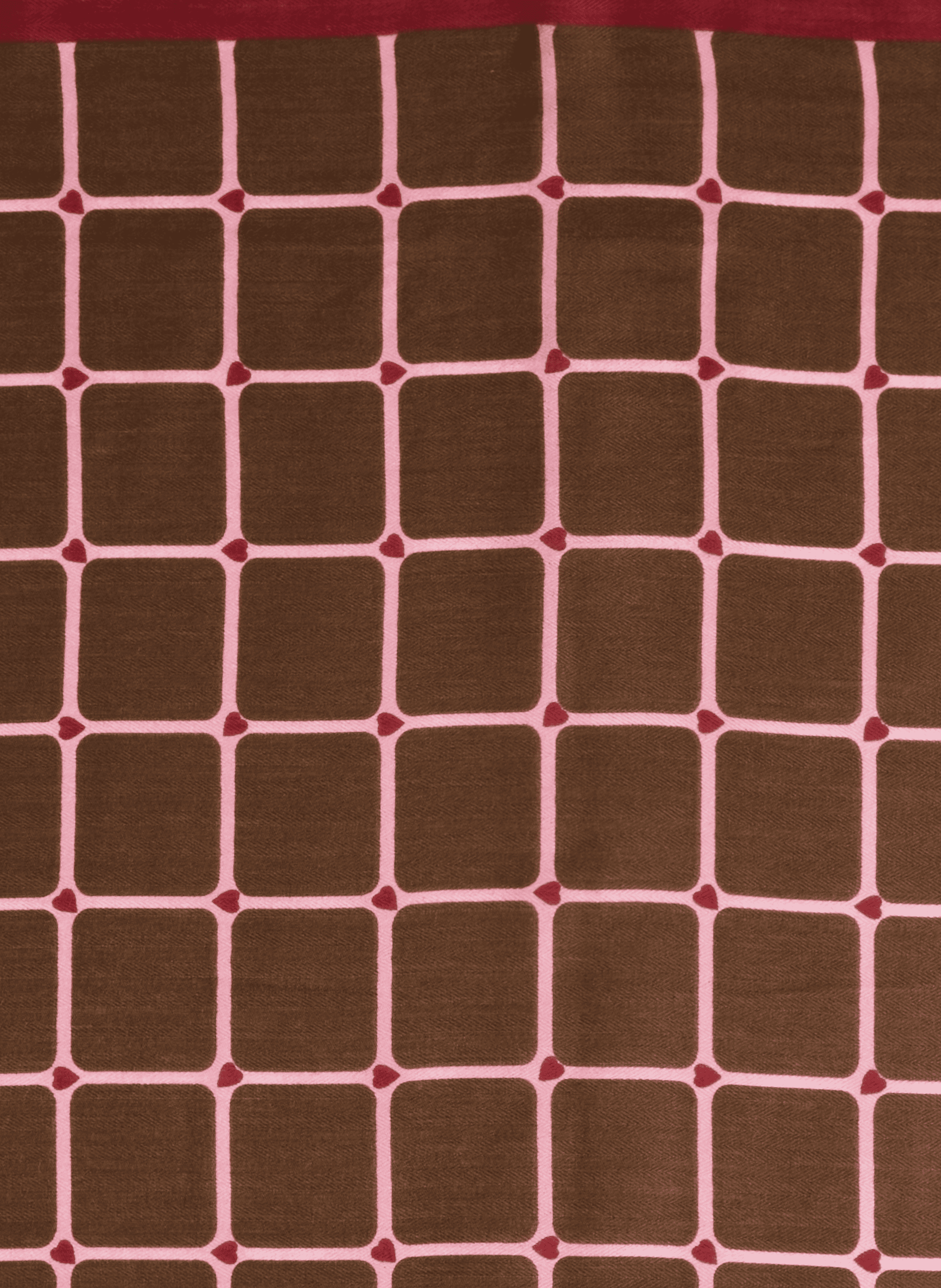 Printed square scarf AU PRINTEMPS PARIS Brown