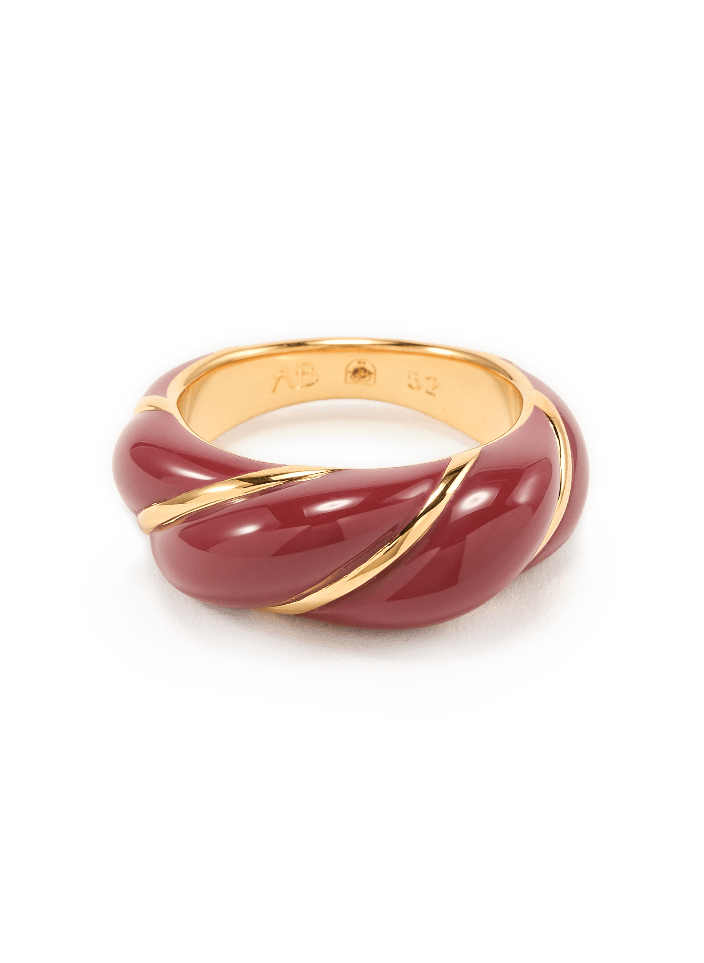 Twisted Diana Ring AURELIE BIDERMANN Brown