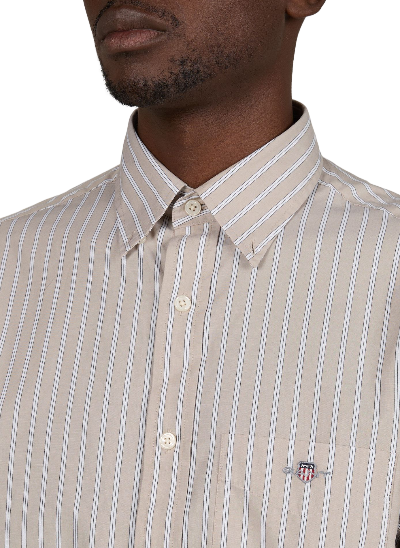 Katoenen overhemd GANT Beige