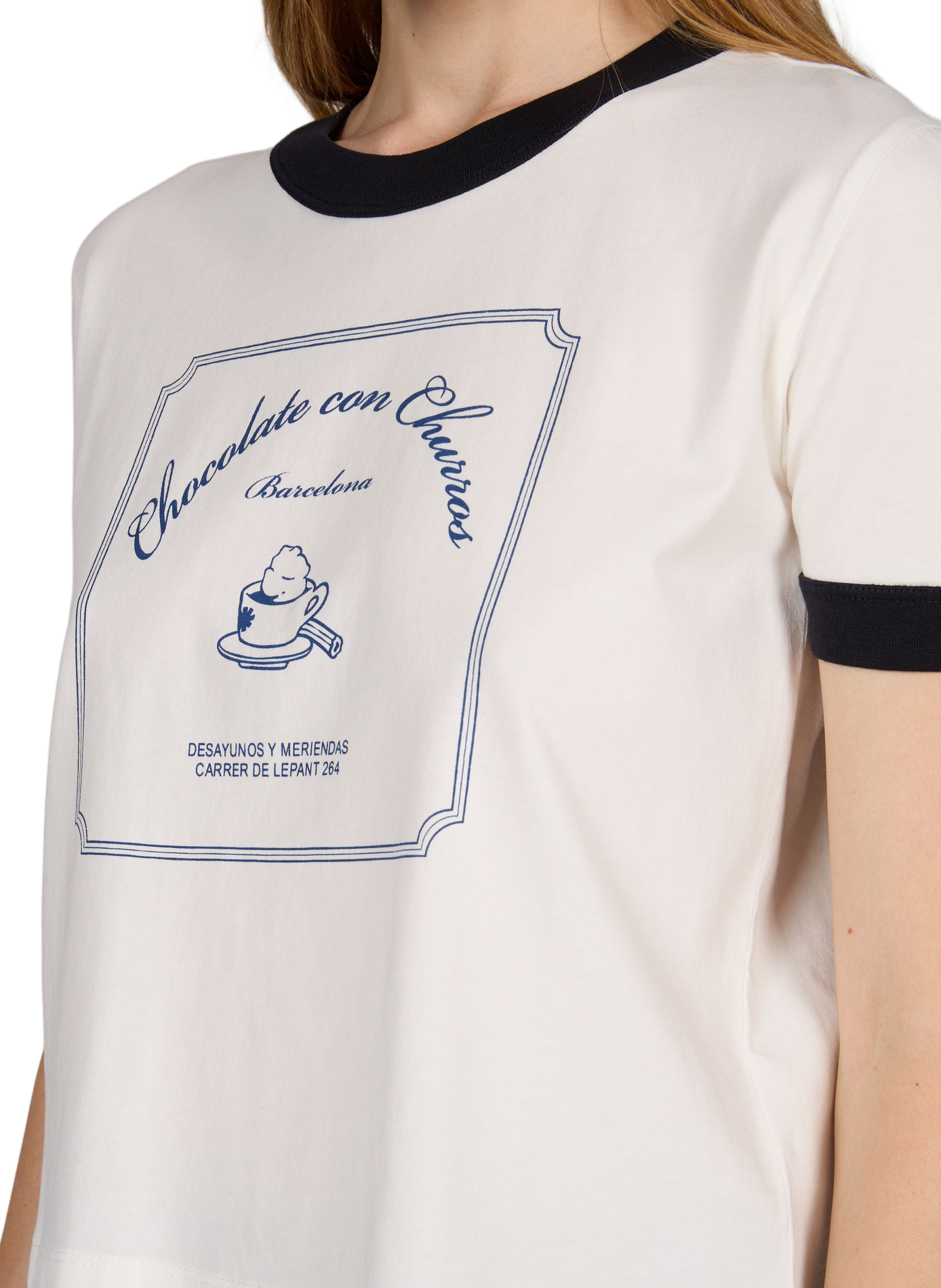 Screen-printed cotton T-shirt Zowie THINKING MU White
