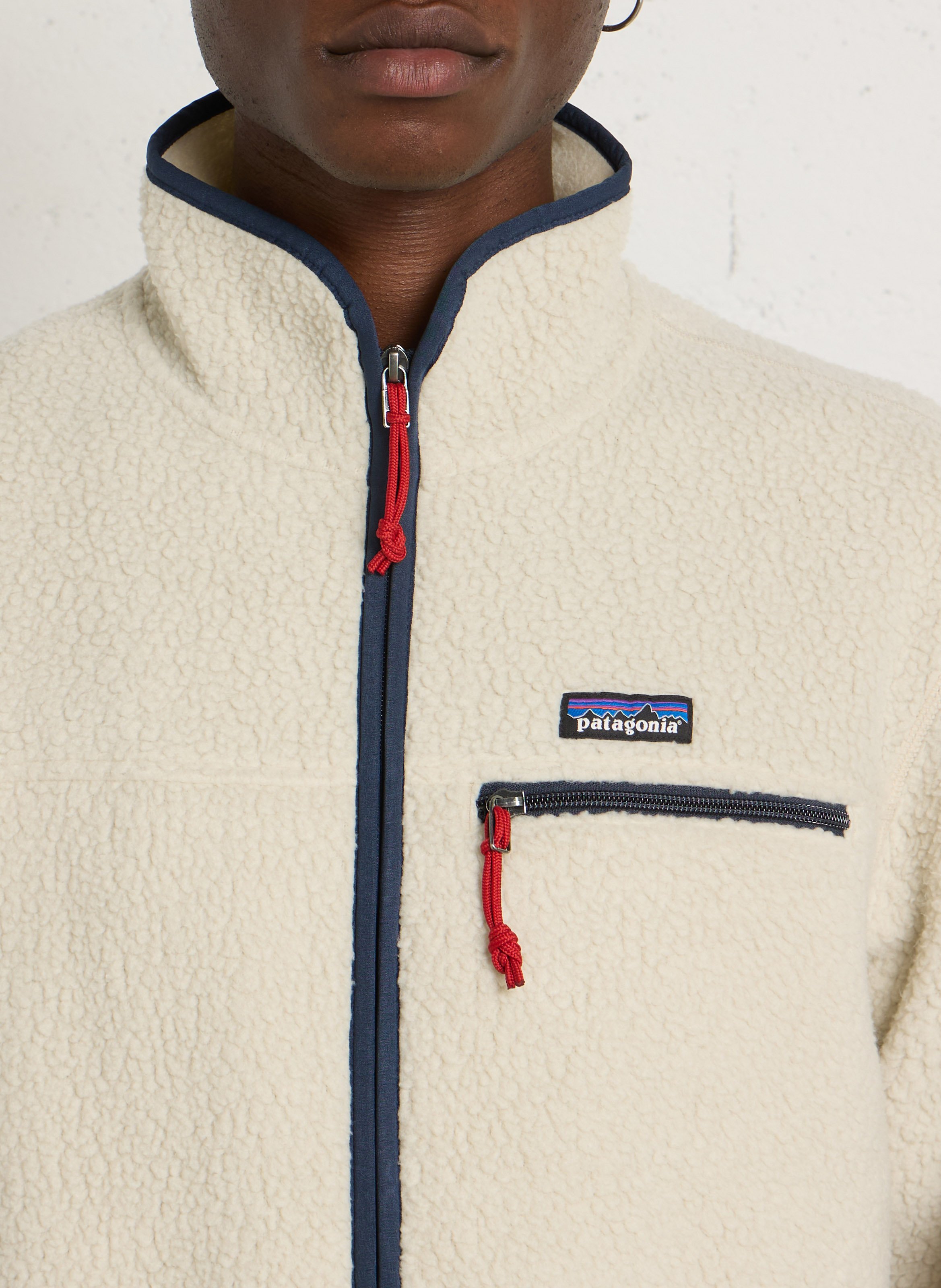 Oversized polar fleece met opstaande kraag PATAGONIA Beige