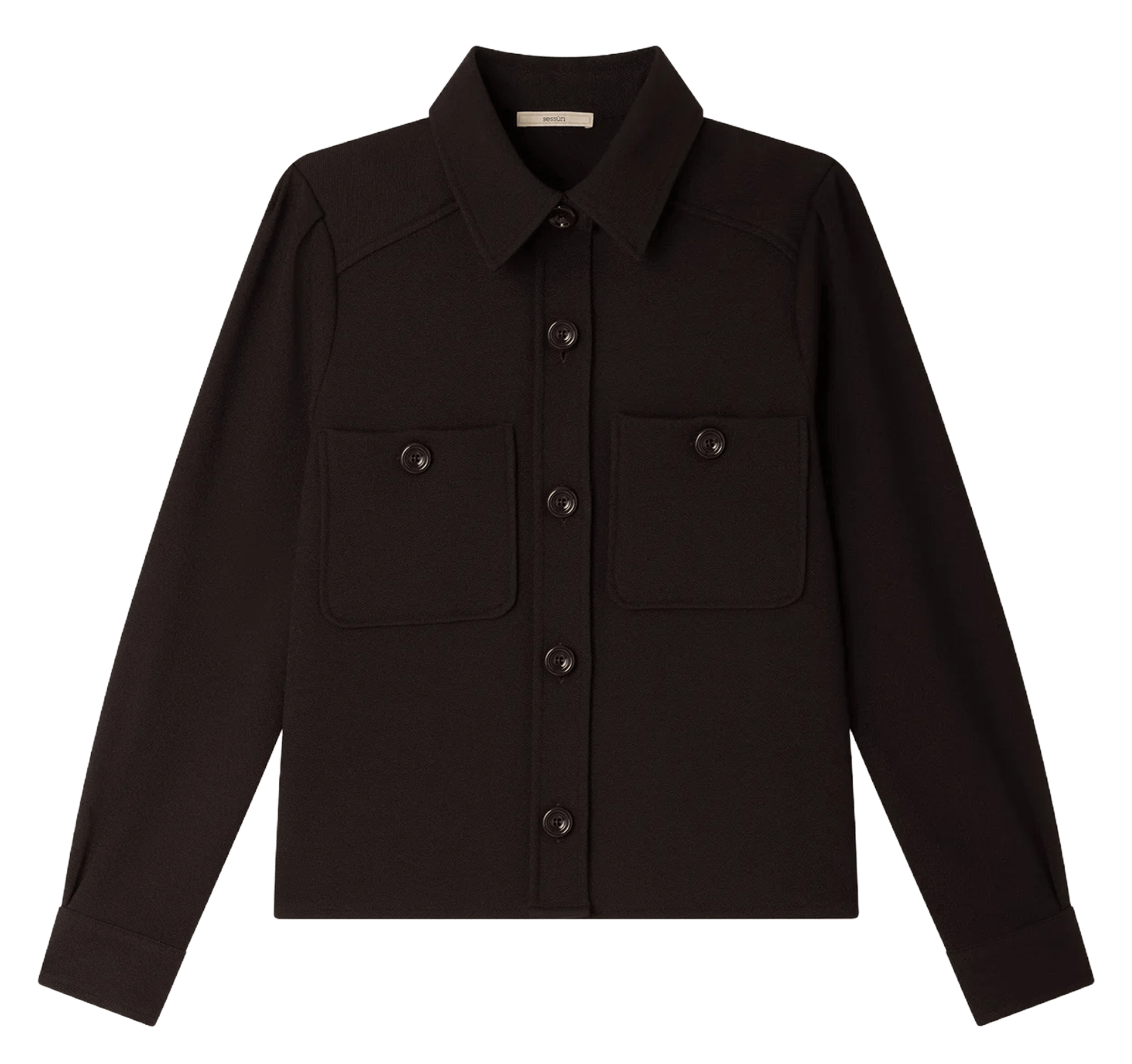 Chemise col classique droite theodore SESSUN Marron