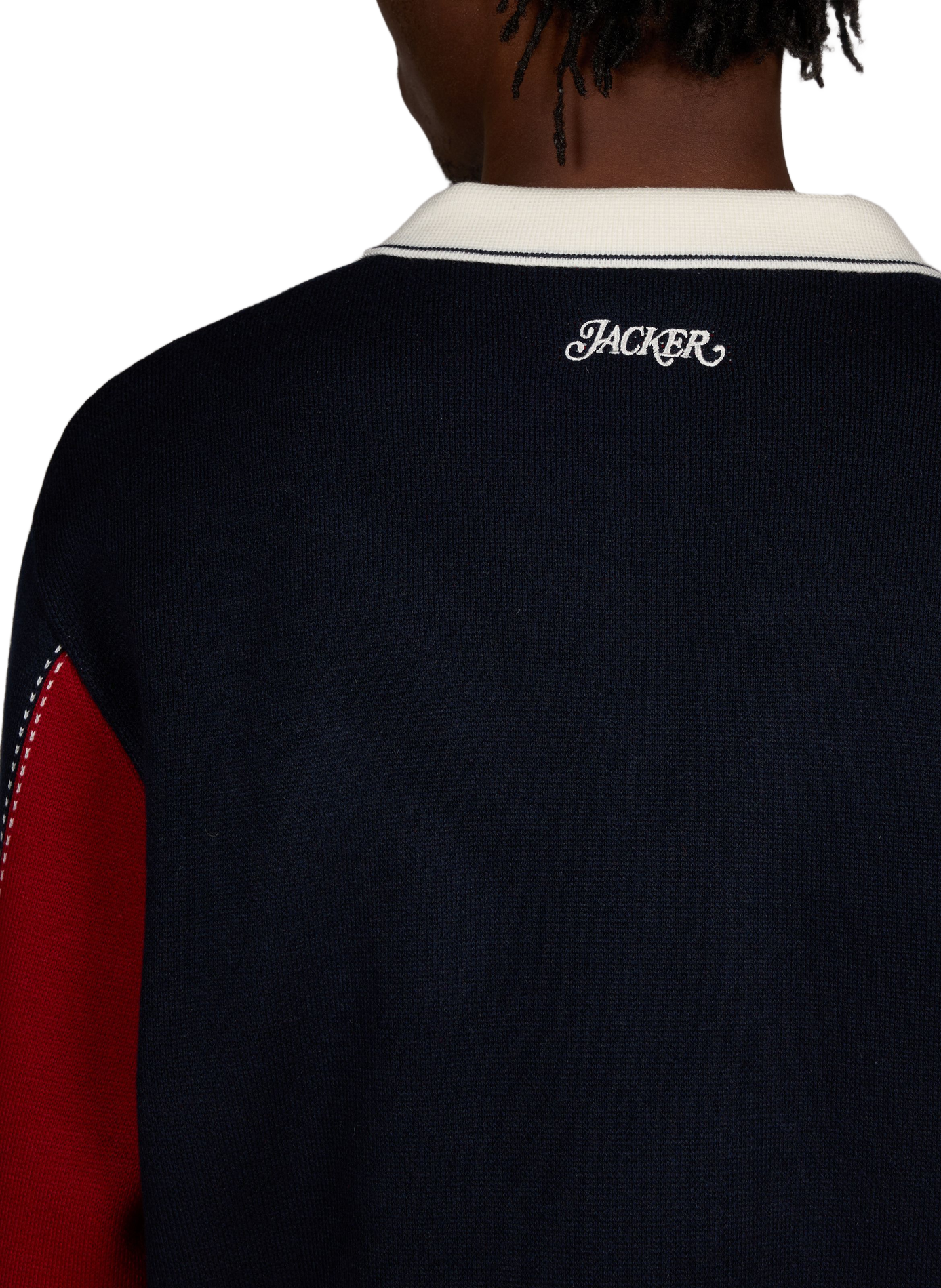 Printed long-sleeve polo JACKER. Multicolour