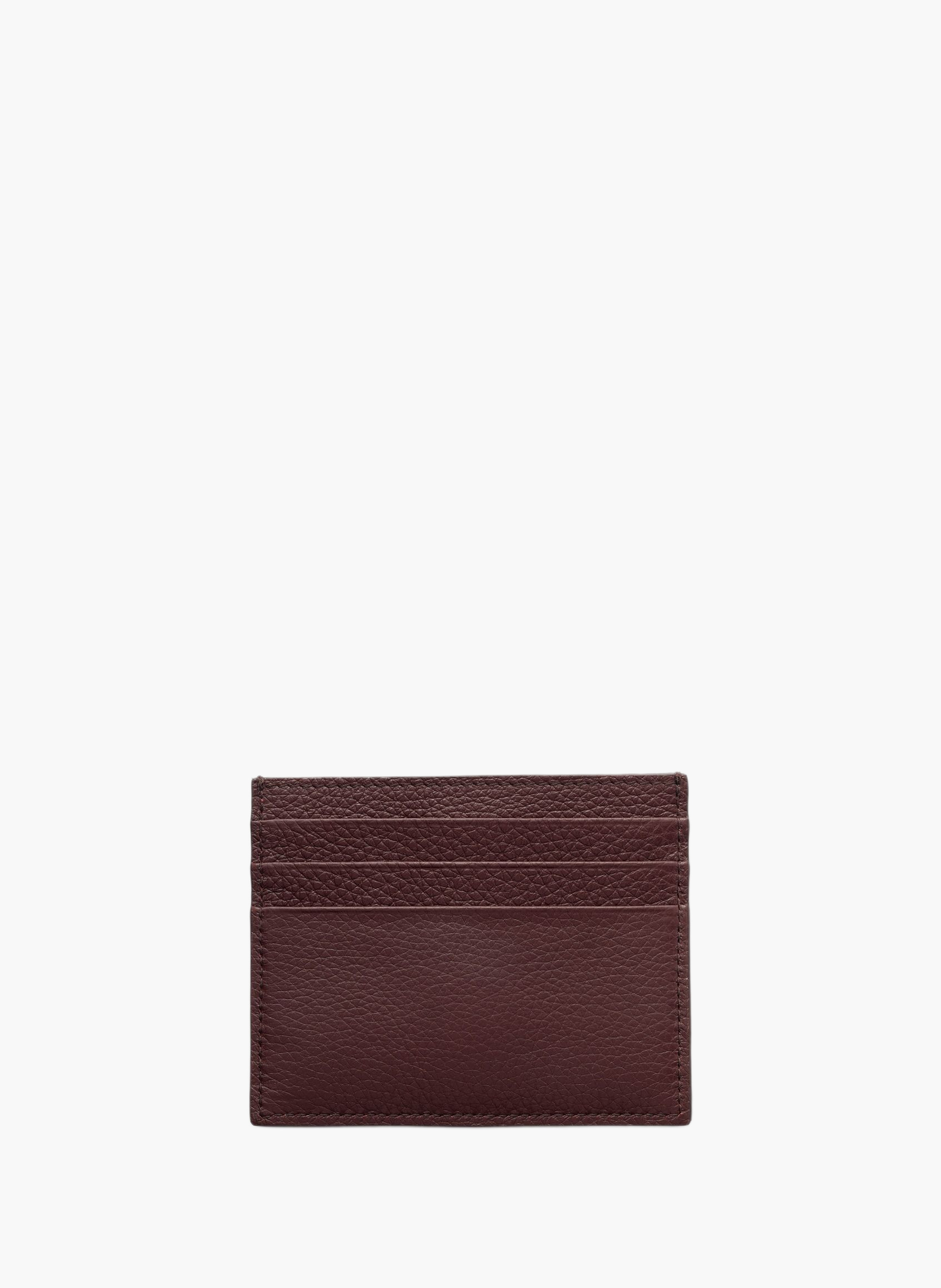 Porte-cartes en cuir PRADA Rouge