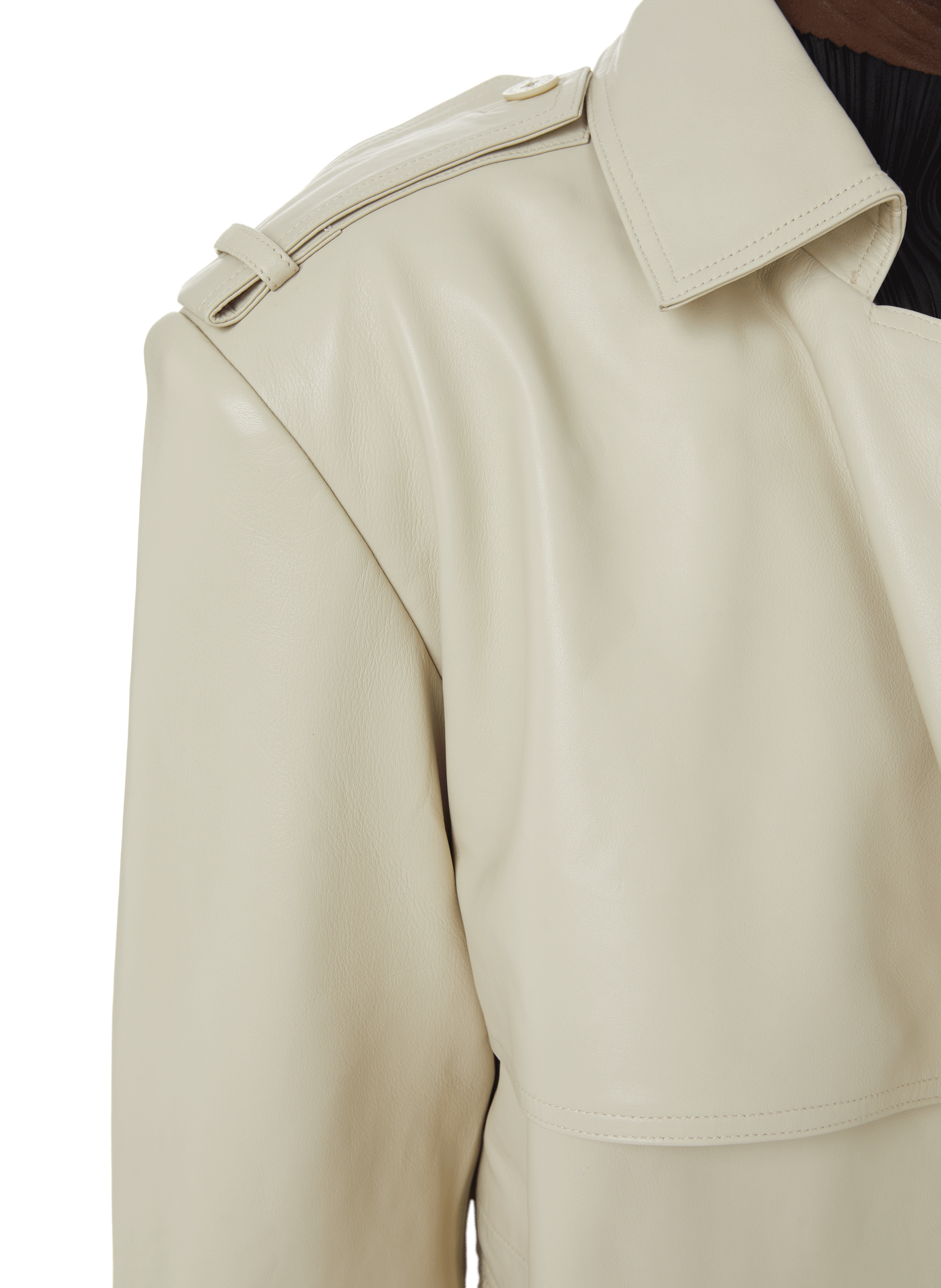 Trench Pisonia en cuir REMAIN Beige