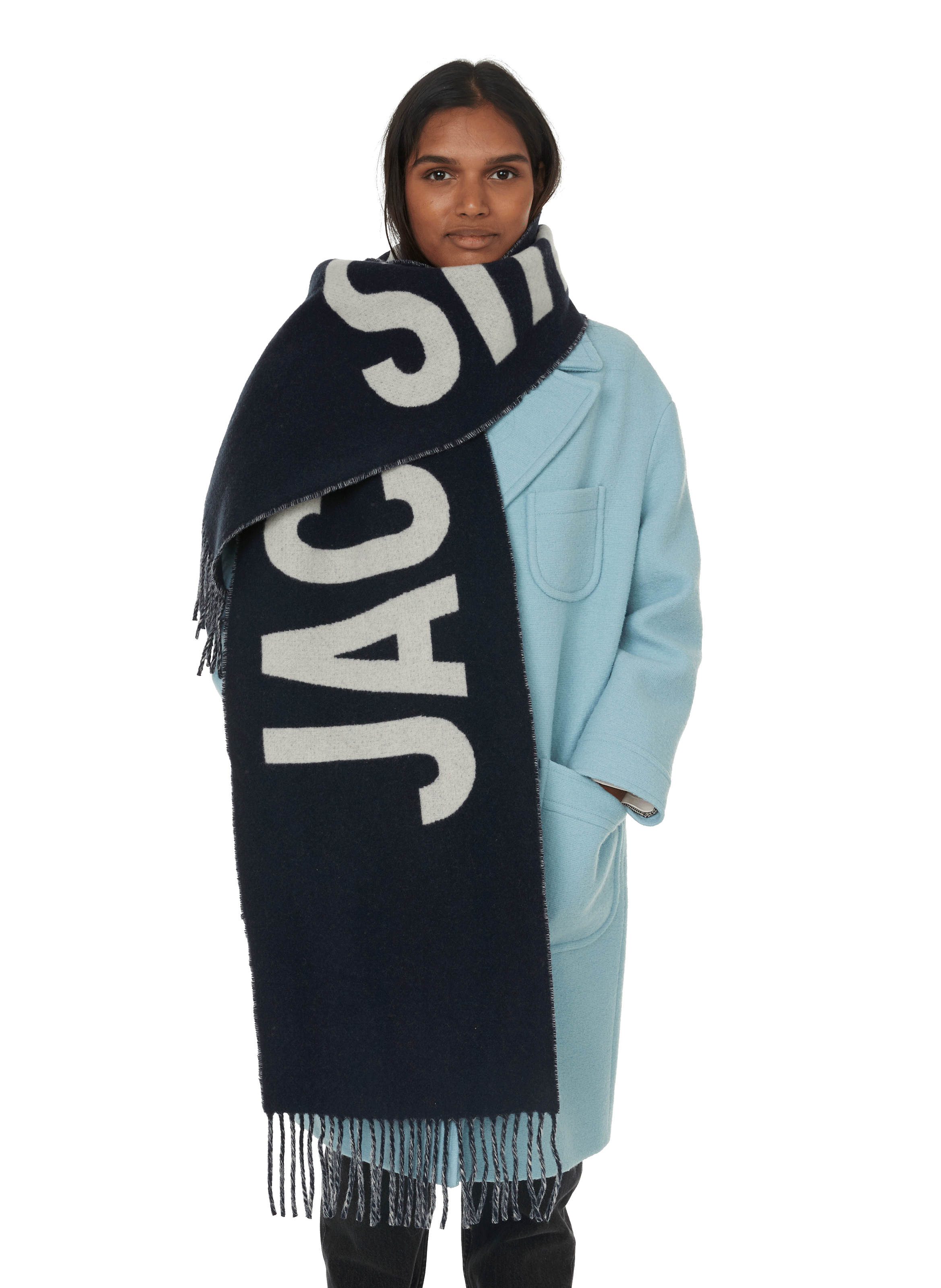 JACQUEMUS L'Echarpe Jacquemus Bleu