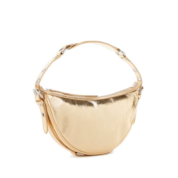 Sac porté épaule Gib en cuir métallisé