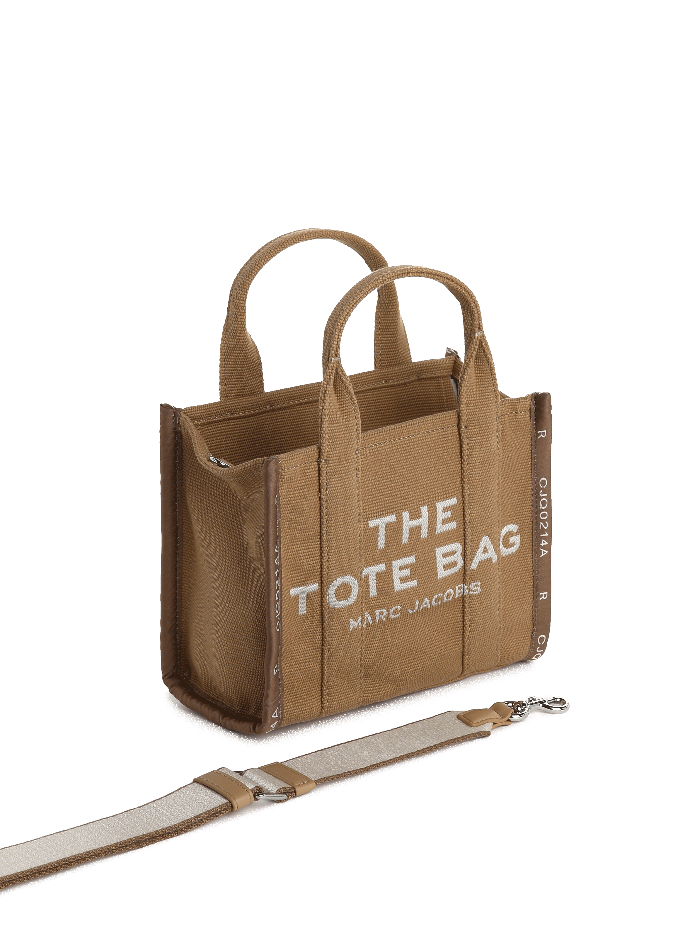 The Tote mini canvas tote bag MARC JACOBS Brown