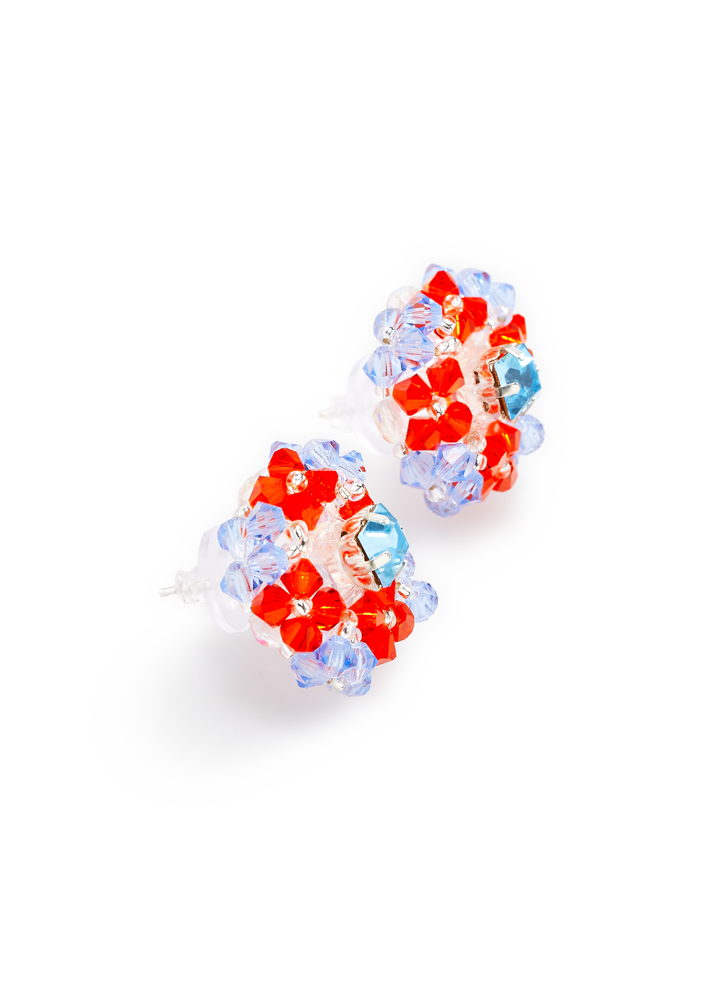 Boucles d'oreille en perles KISSES X Multicolore