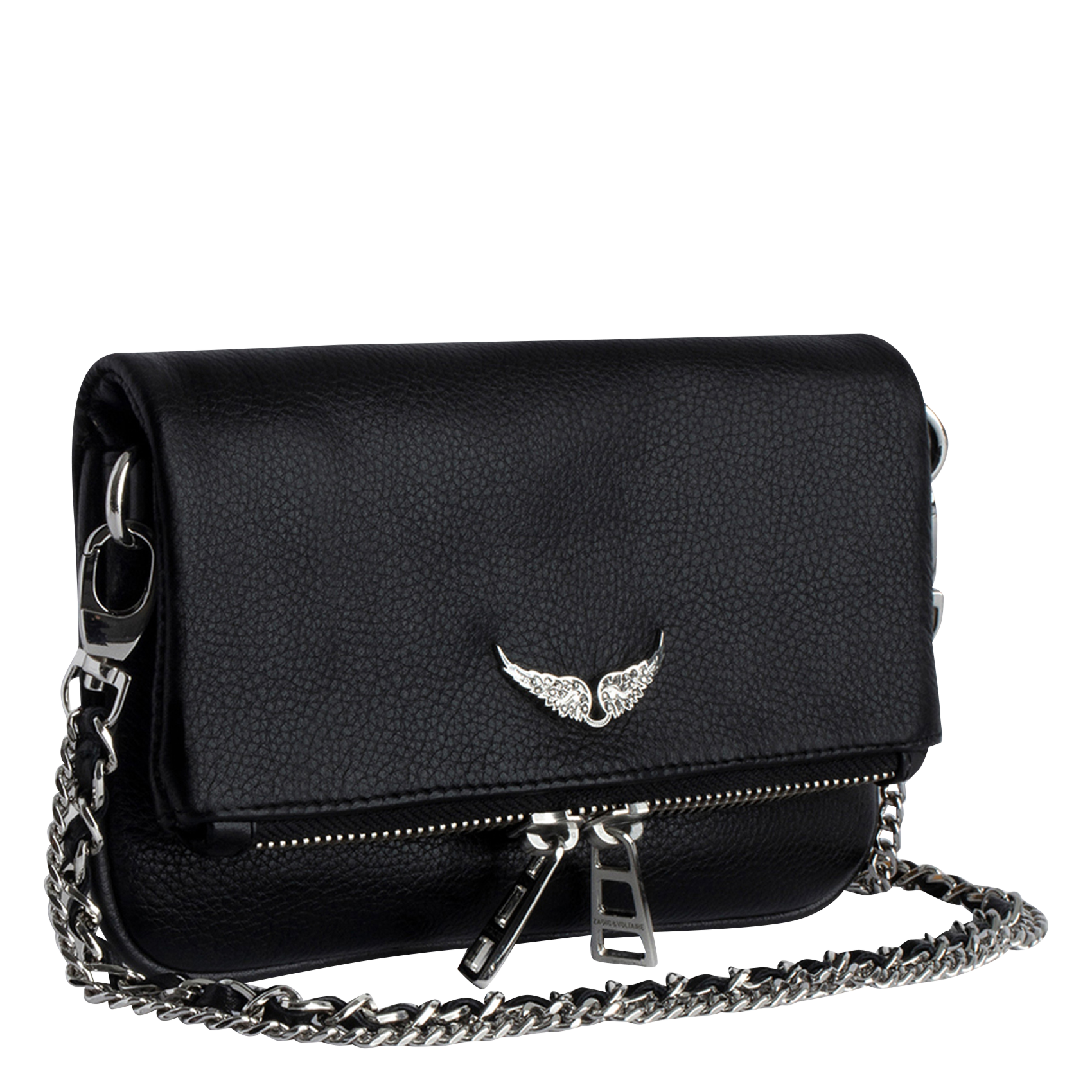 Pochette en cuir rock nano ZADIG&VOLTAIRE Noir