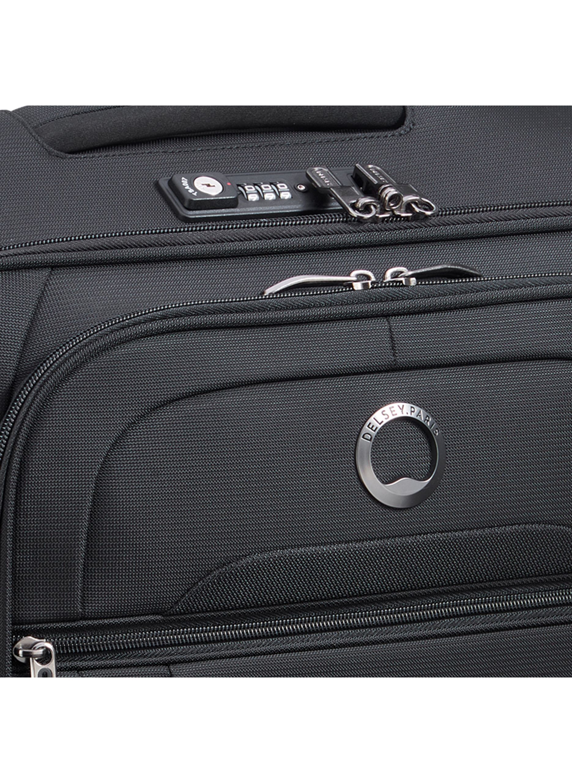 Valise cabine souple taille s - helium dlx DELSEY PARIS Noir