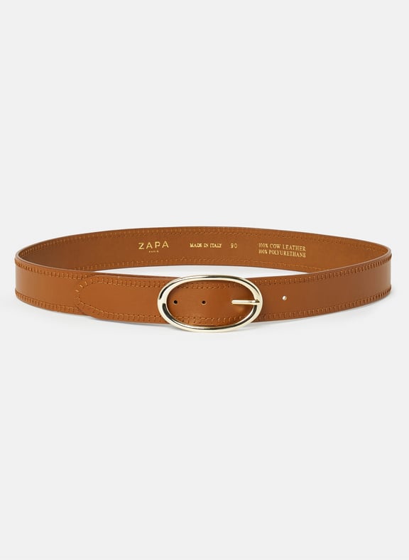 Ceinture cognac - cyclone Marron by ZAPA ZAPA Ceinture cognac - cyclone Marron