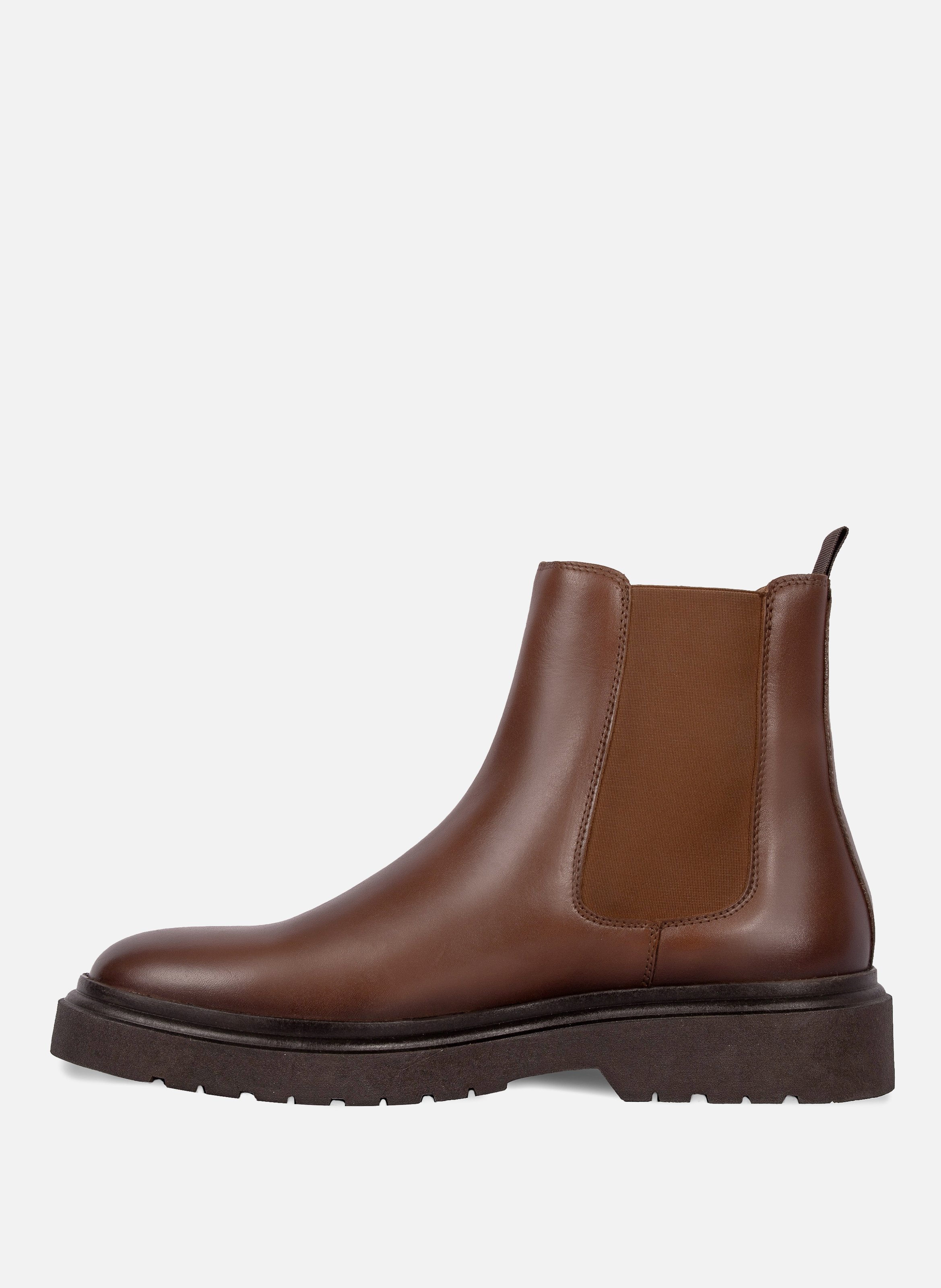 Chelsea boots gomme cuir JULES & JENN Marron