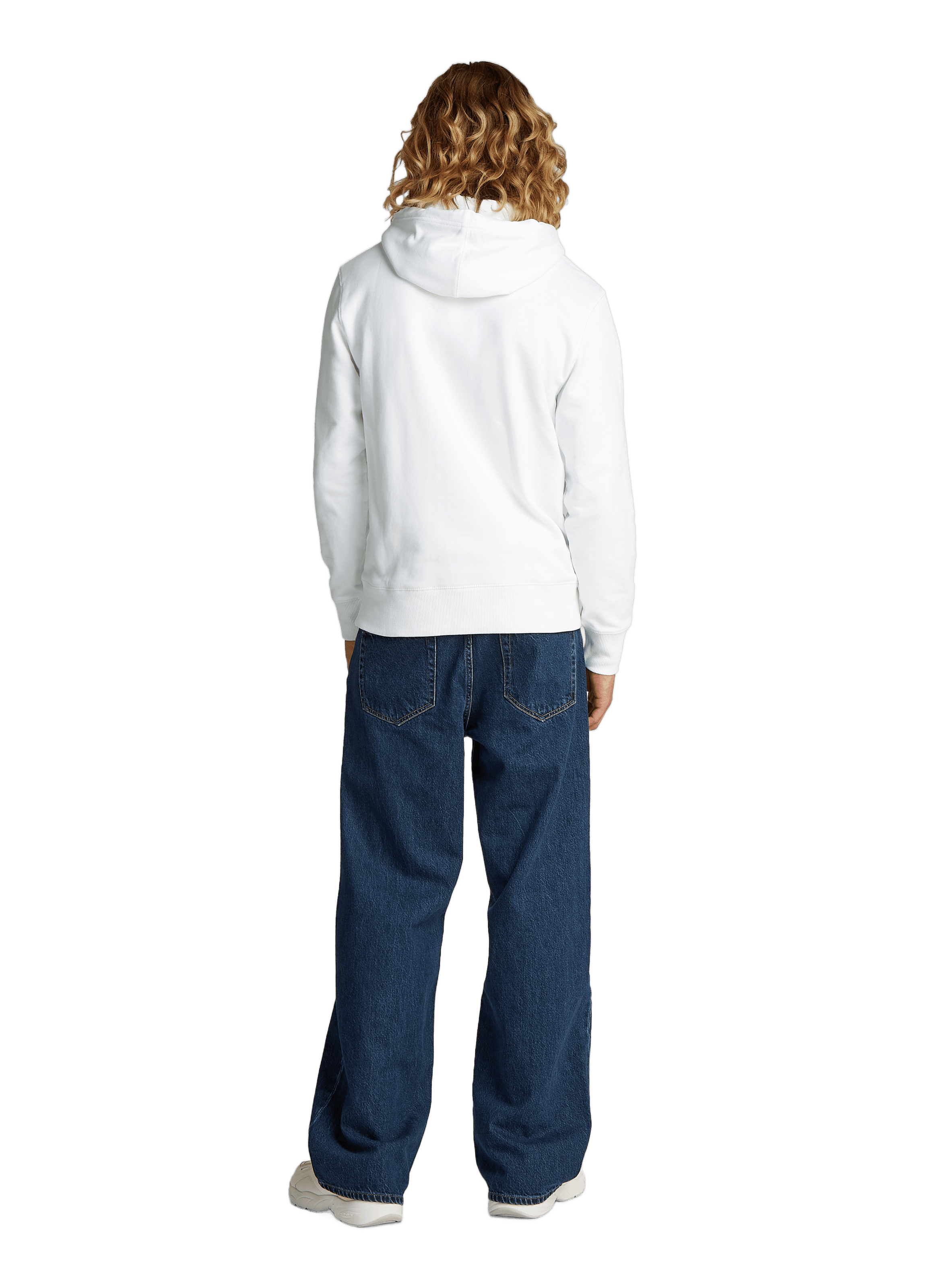 Hoodie en coton CALVIN KLEIN Blanc