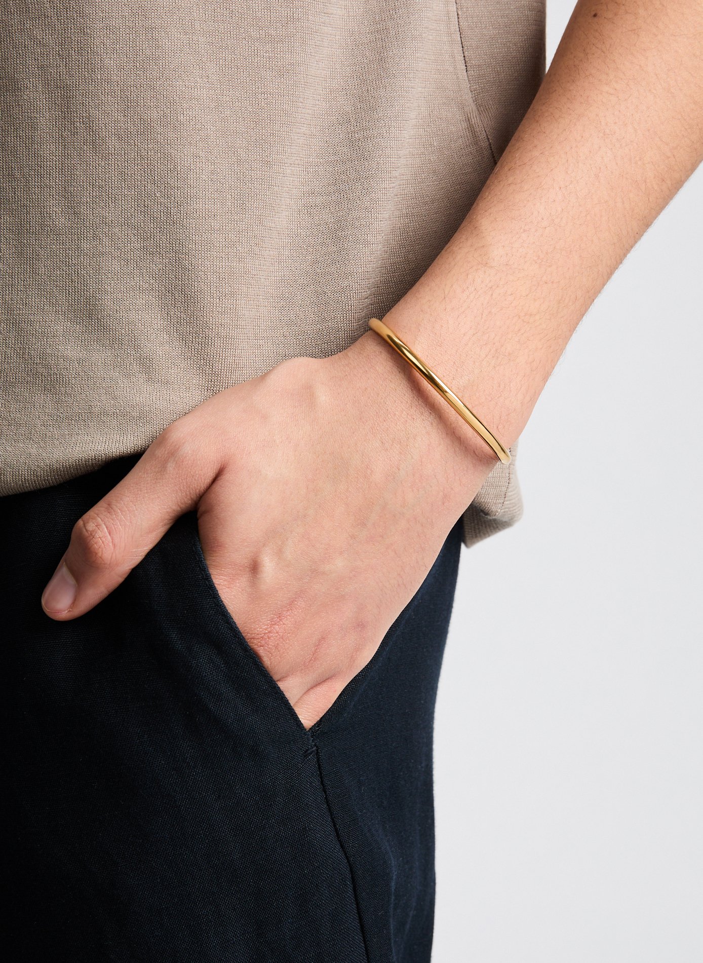 Bracelet jonc ouvert 4.0 en vermeil ALT PARIS Doré