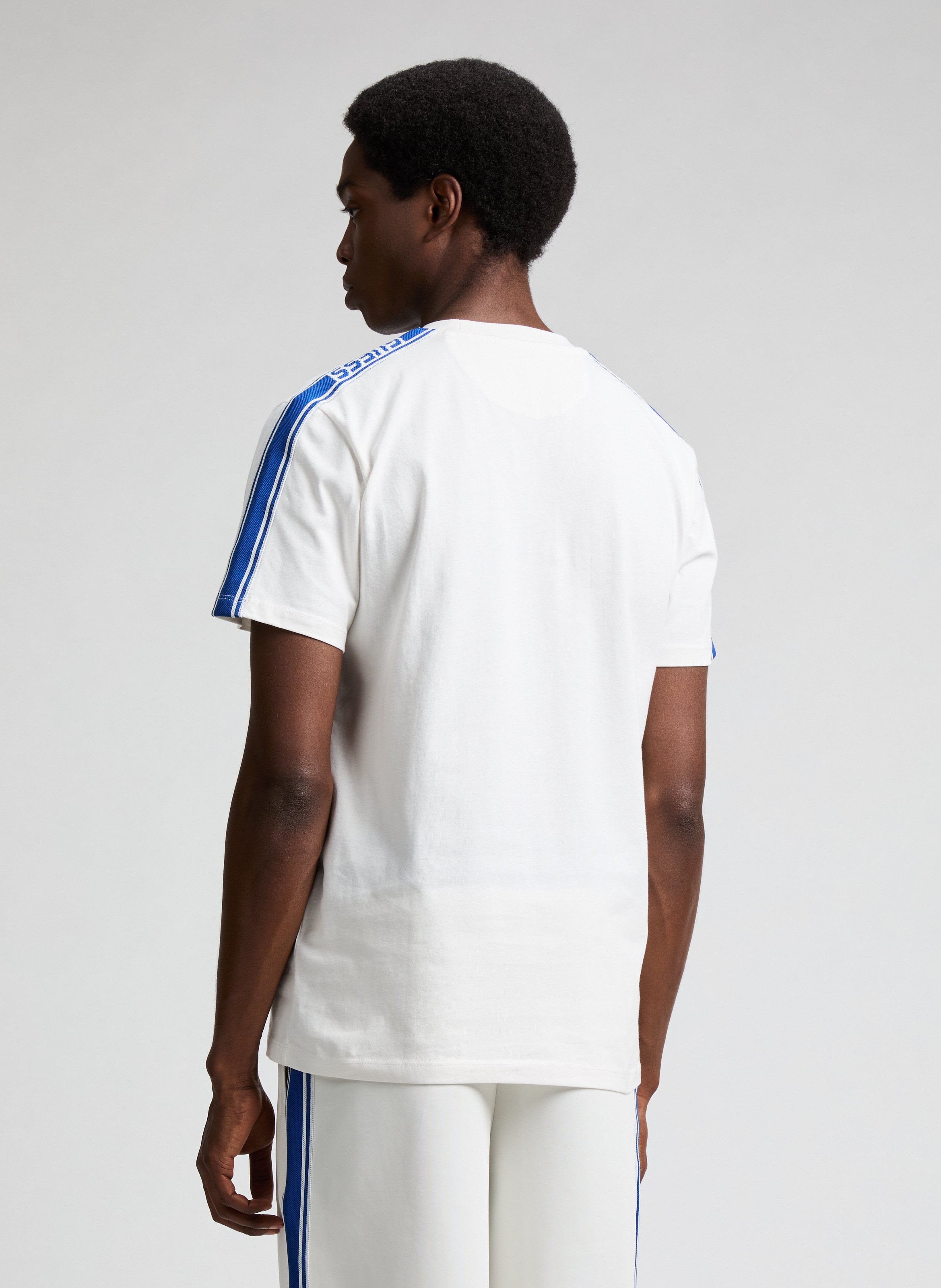 T-shirt brodé en coton  GUESS Beige