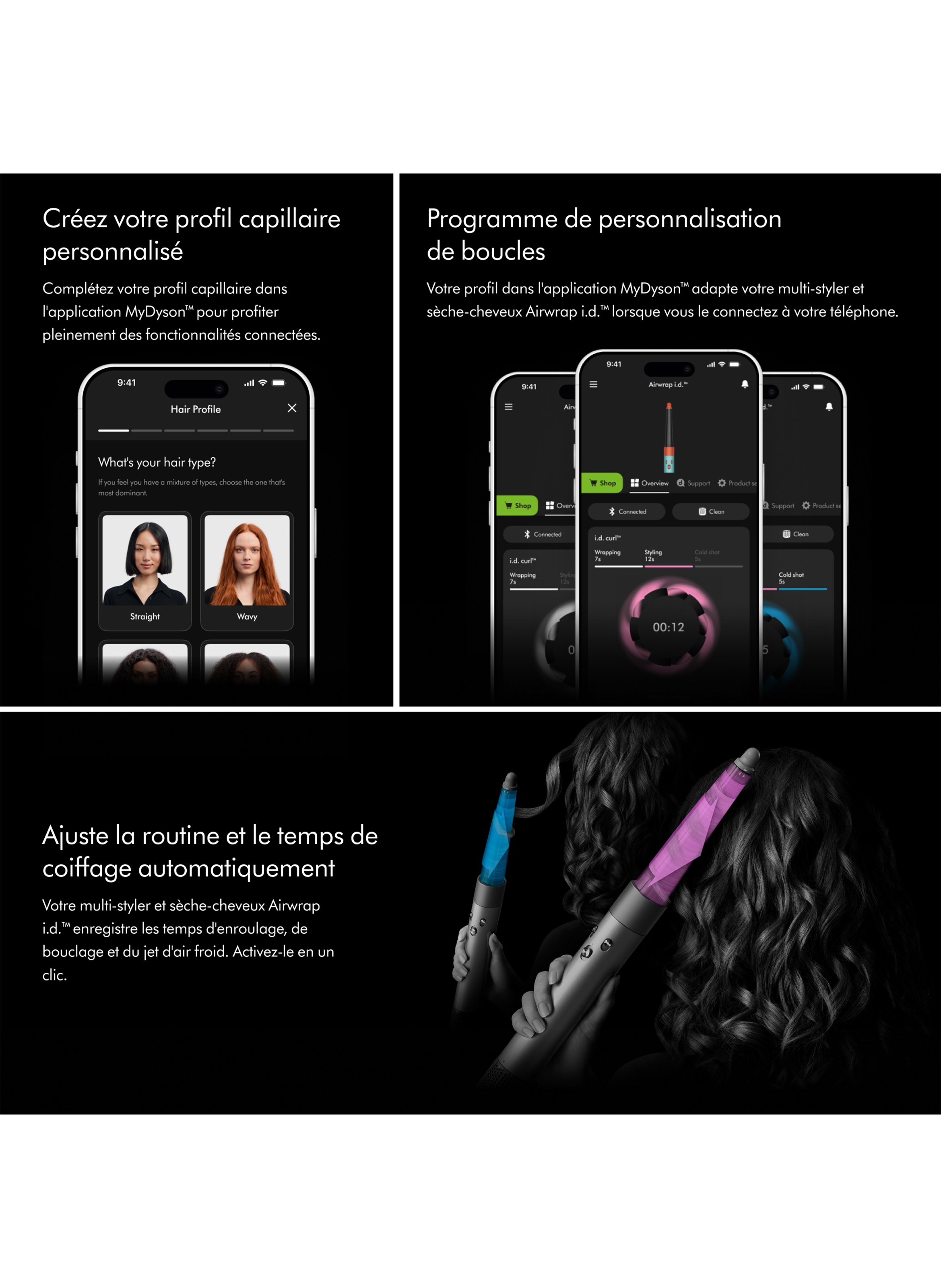 Airwrap i.d. ™ Cheveux raides à ondulés  Rose Céramique DYSON No color