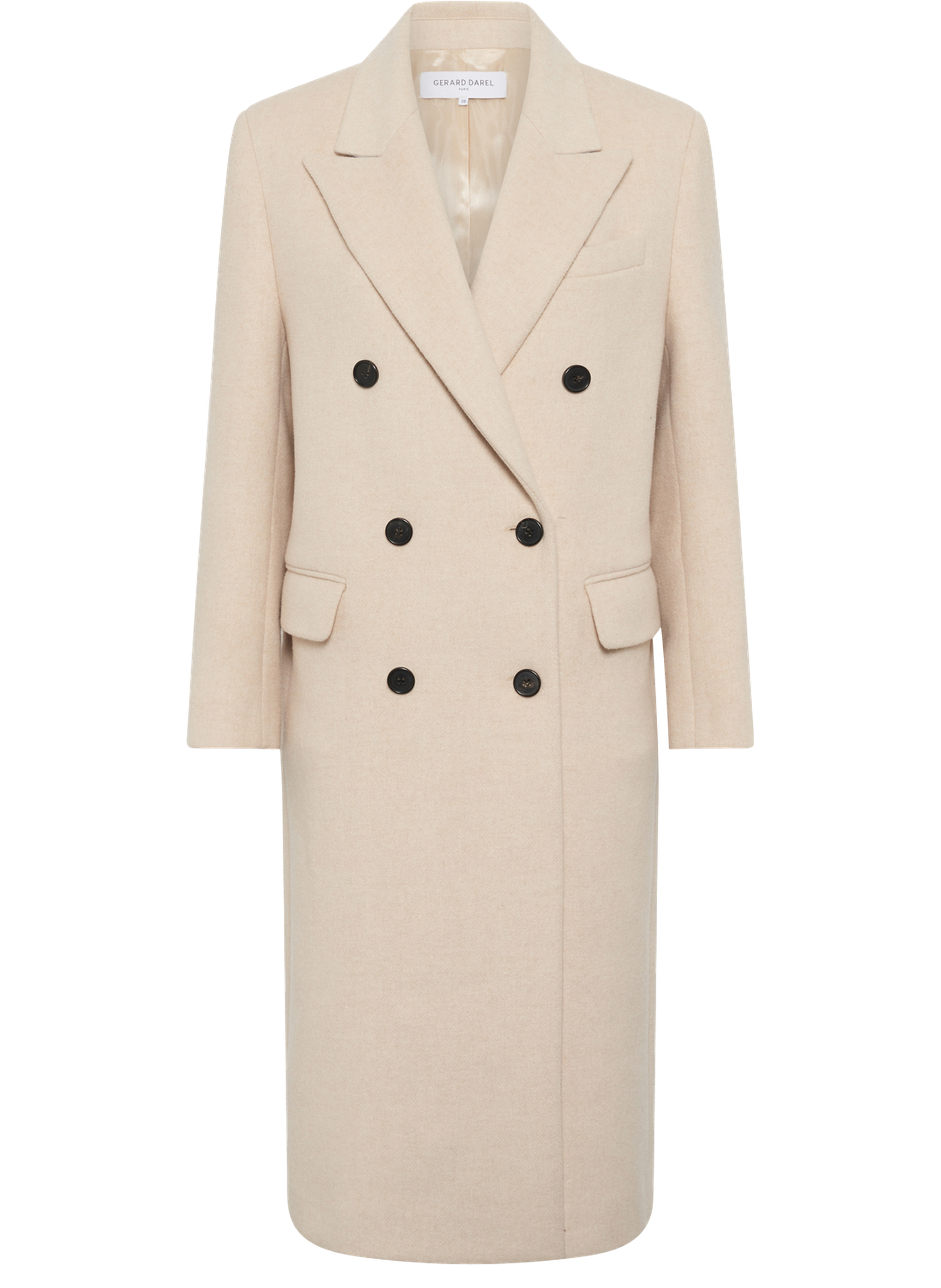 Manteau mi-long croisé - moira GERARD DAREL Beige