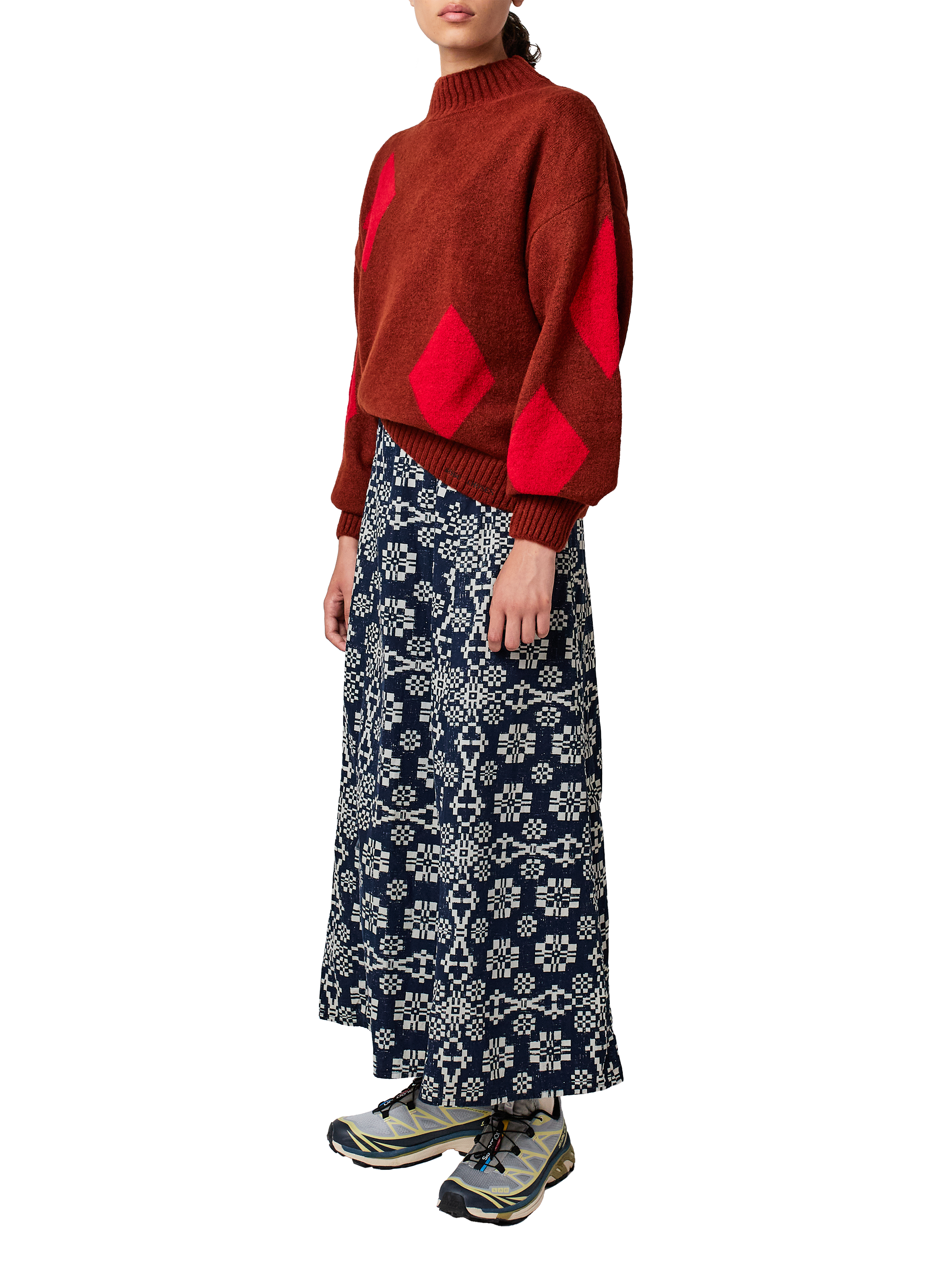 Pull ample col montant imprimé BOBO CHOSES Multicolore