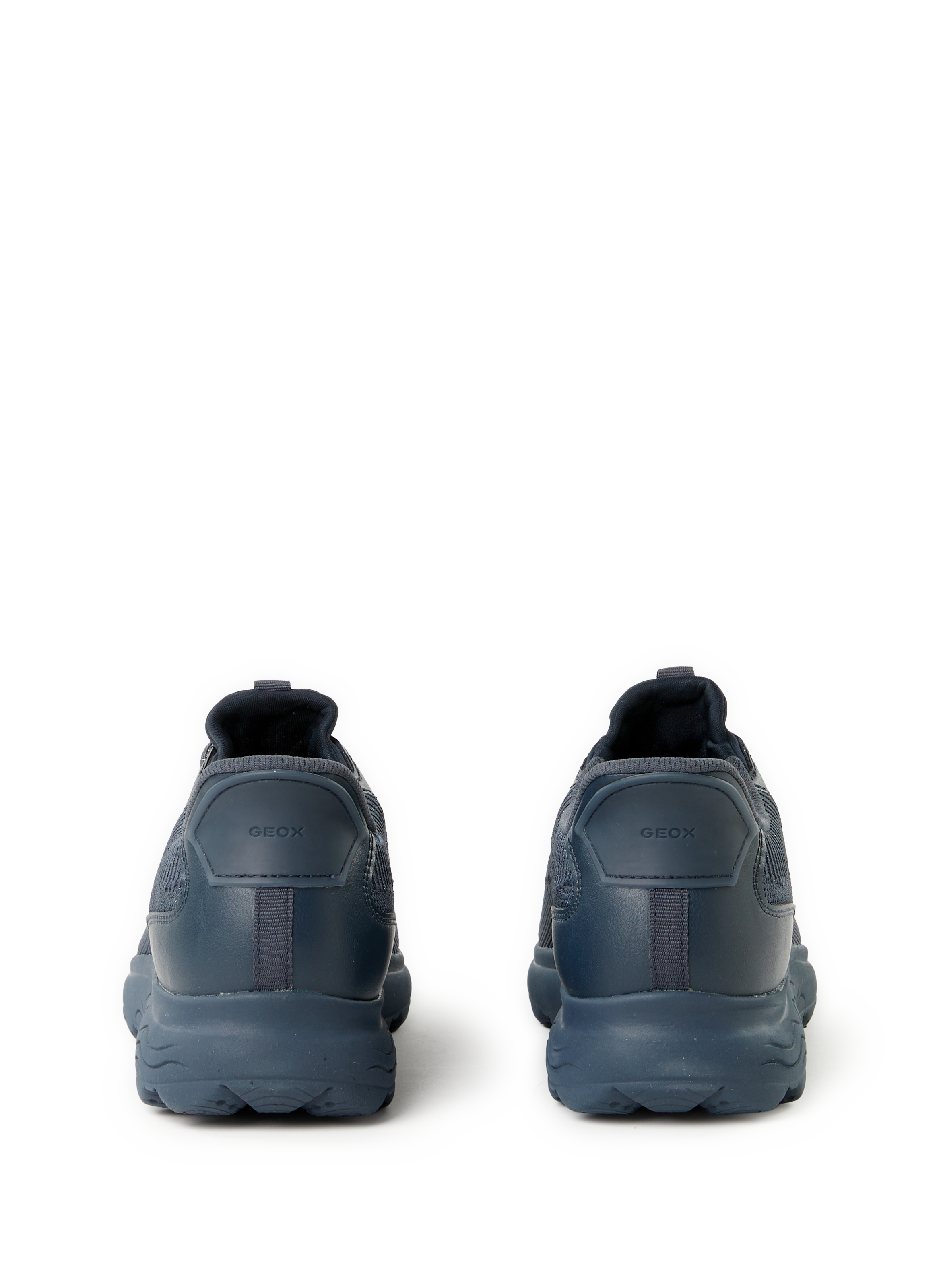 Shiny round-toe sneakers GEOX Blue