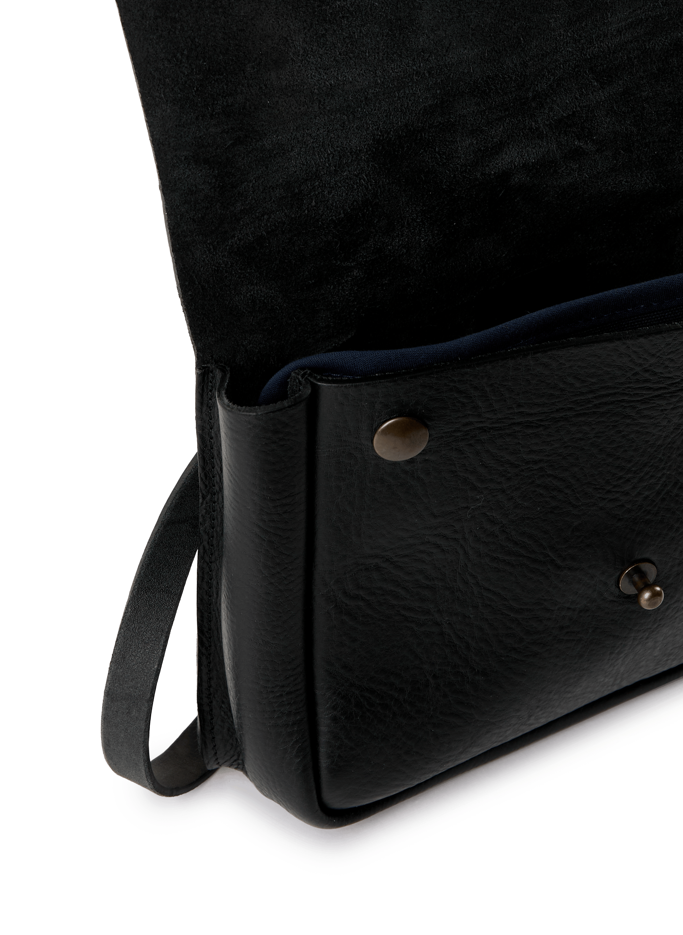 Leather cartridge bag BLEU DE CHAUFFE Black