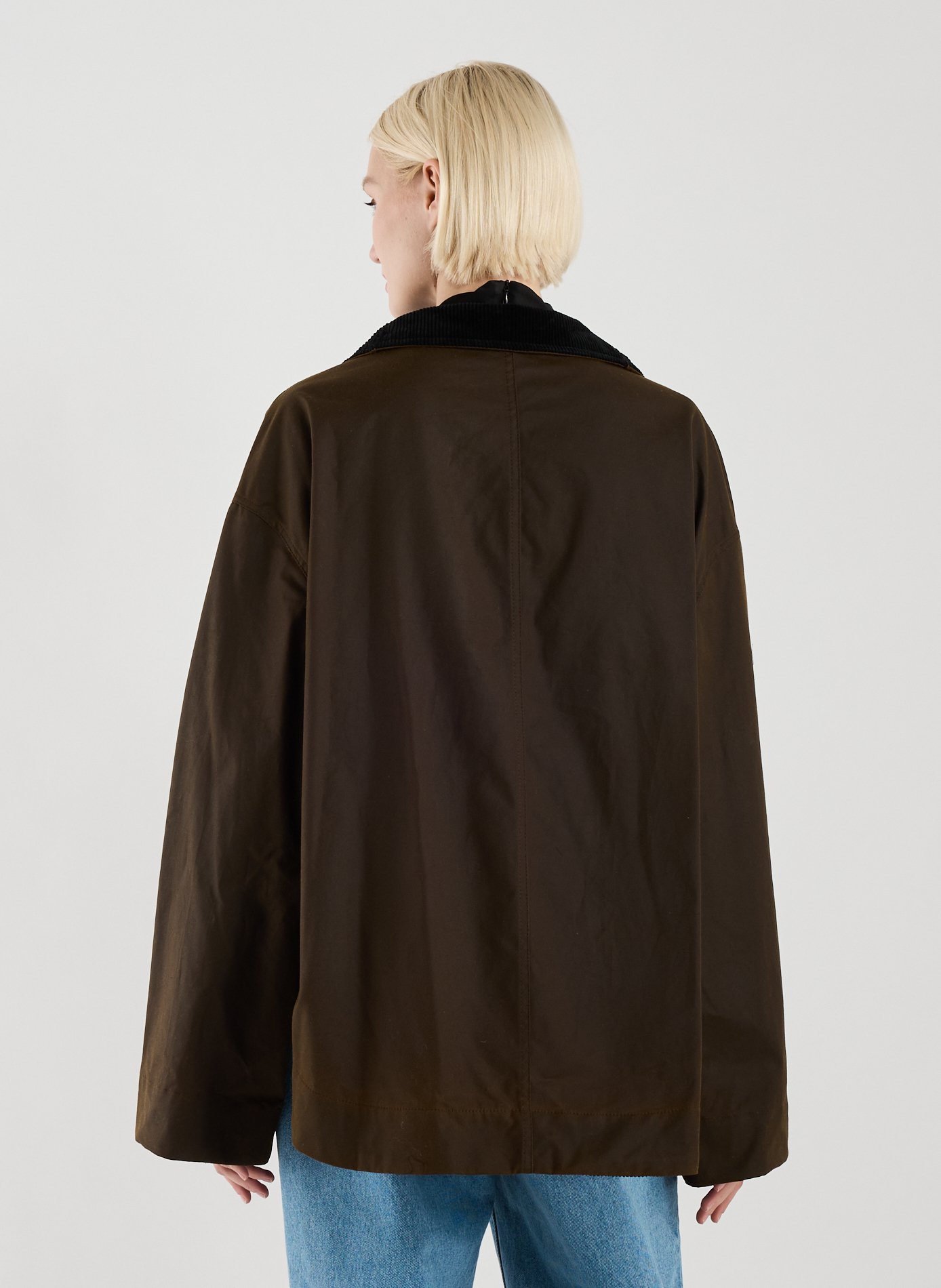 Oversized cotton jacket  TOTEME Brown