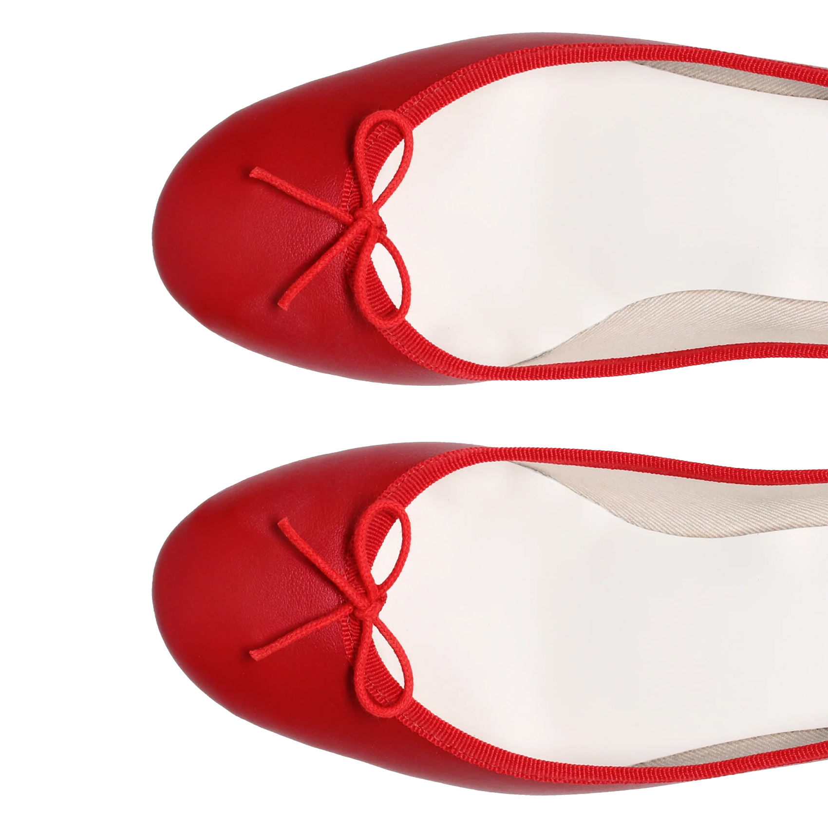 Ballerines à petits talons en cuir camille REPETTO Rouge