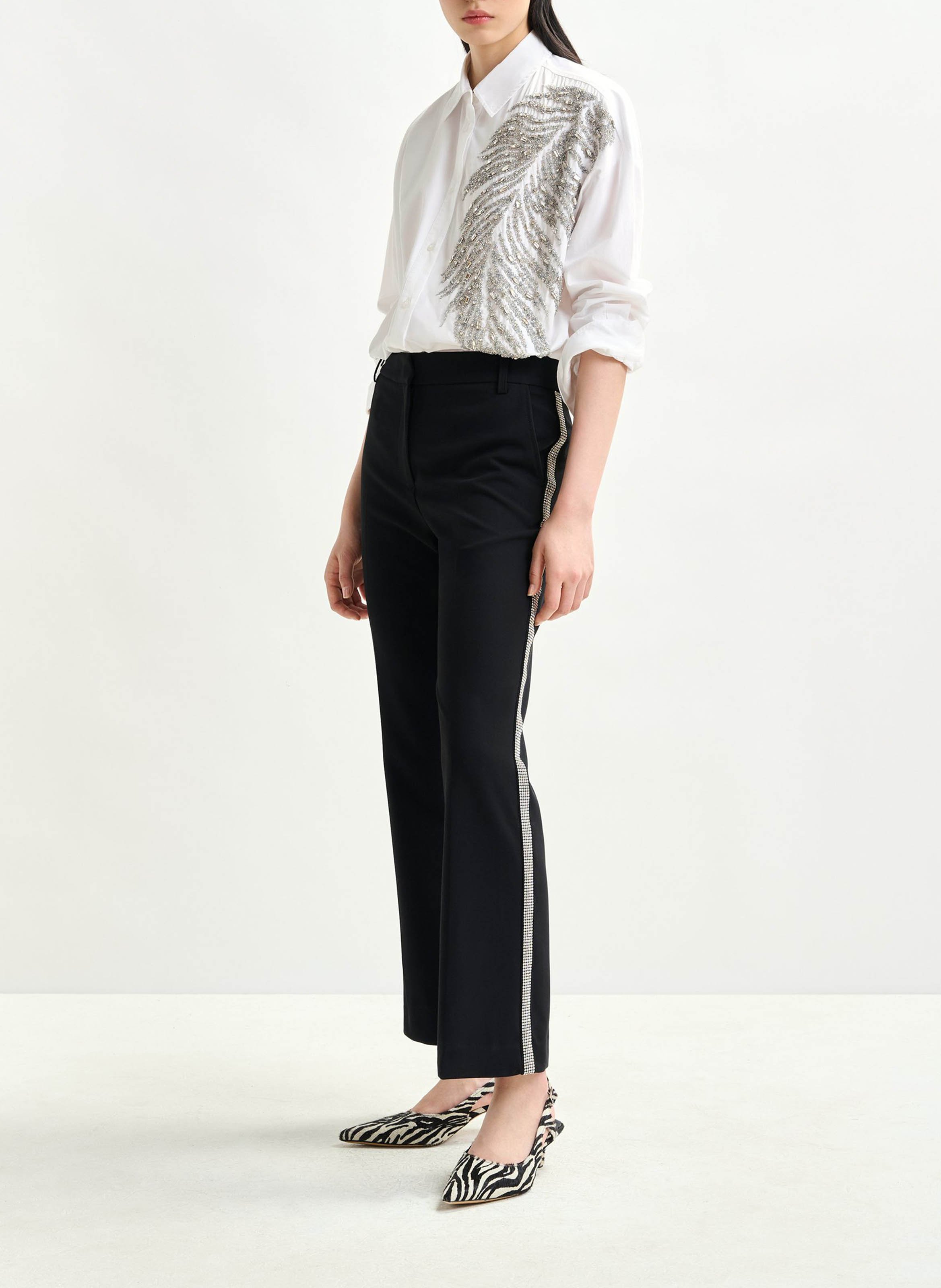 Chemise oversize brodée iliza ESSENTIEL ANTWERP Blanc