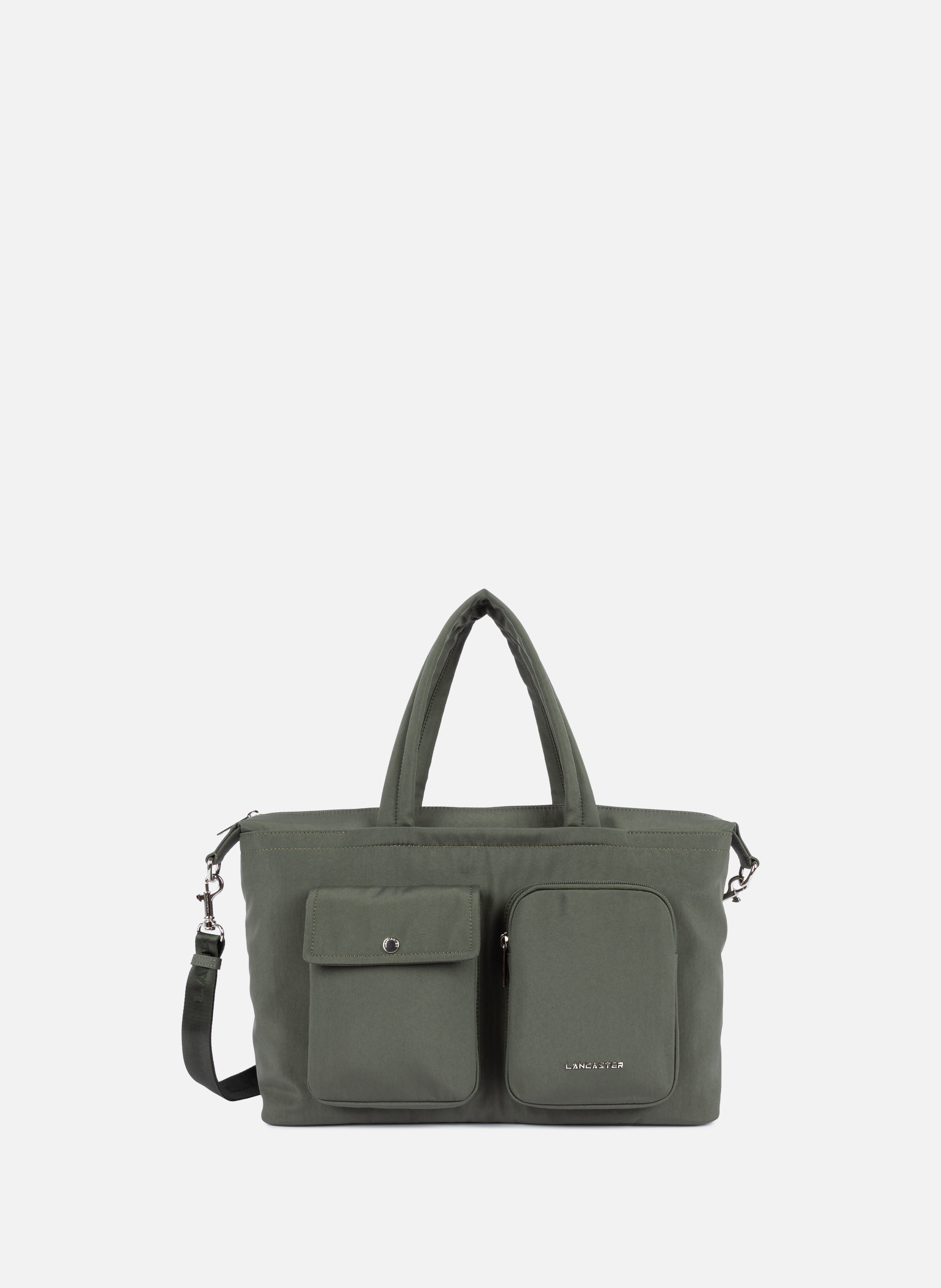 LANCASTER Bowling bag - Basic Pocket Khaki