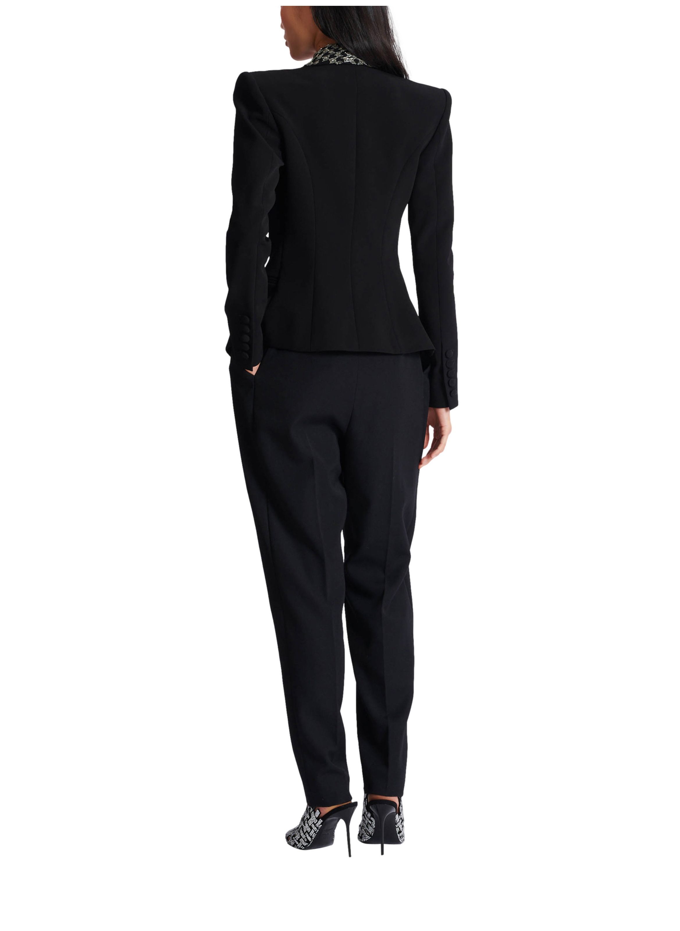 Veste 6 boutons brodée BALMAIN Noir