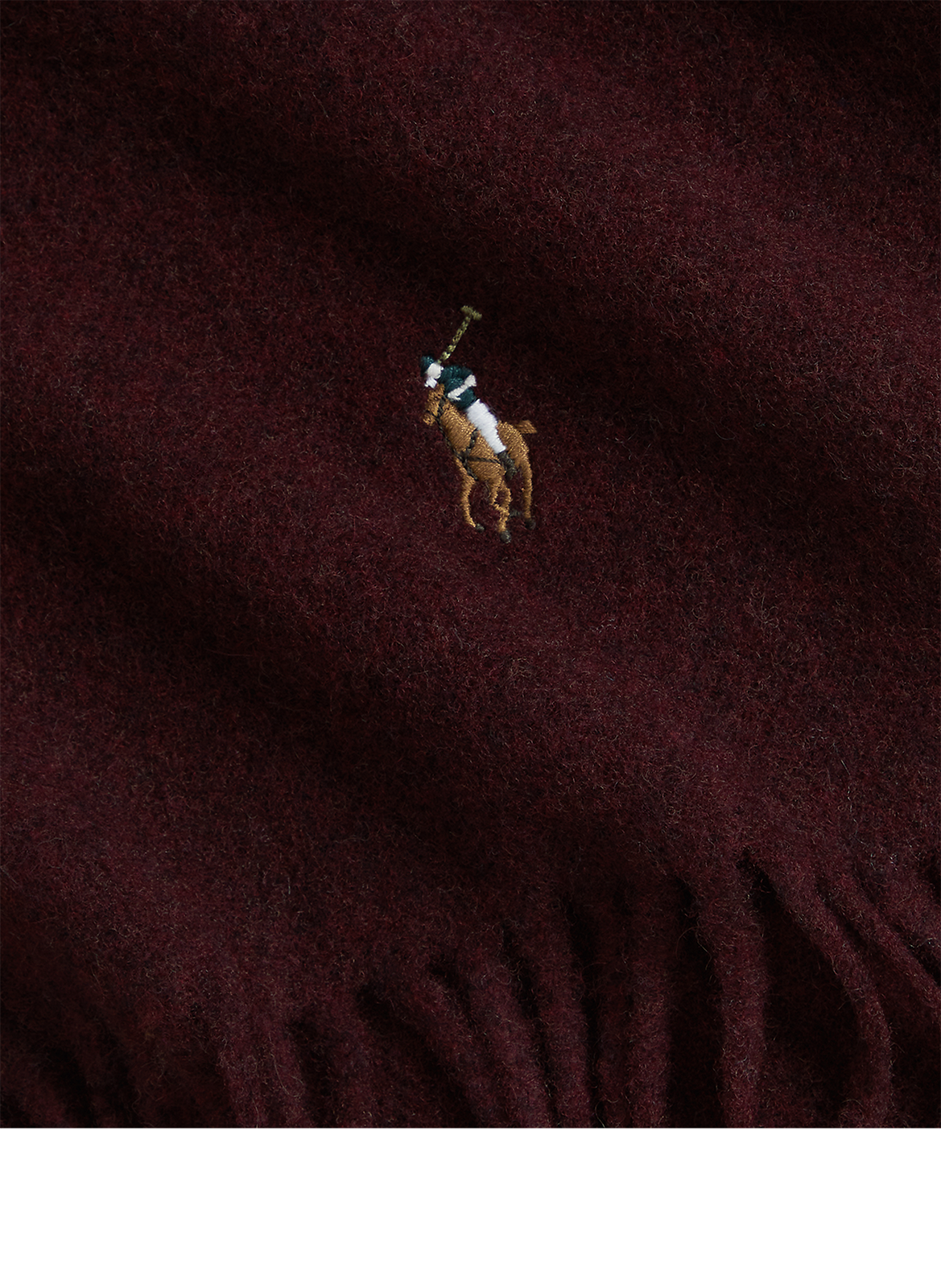 Scarf with a plain and checked appearance POLO RALPH LAUREN Red