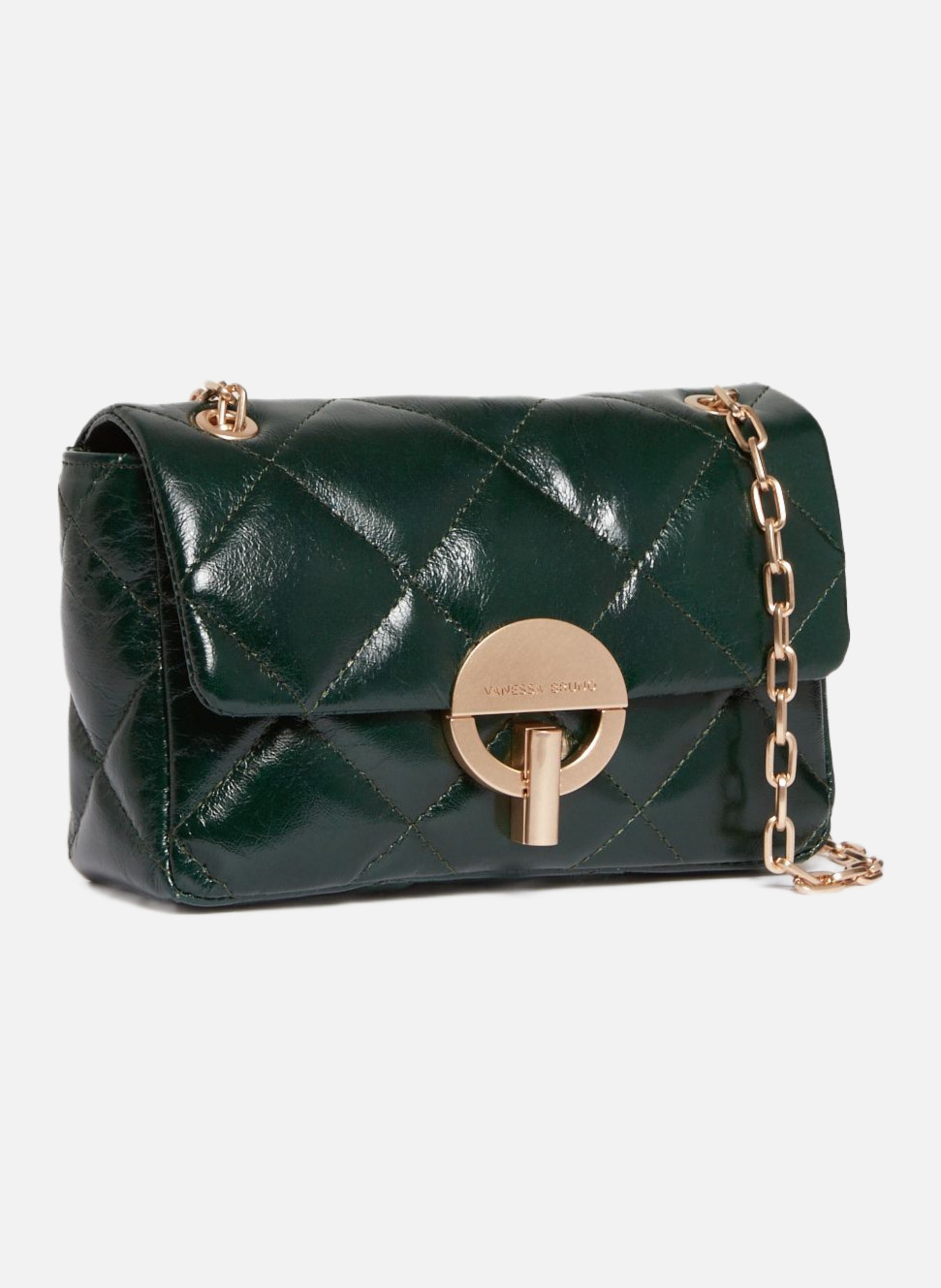 Moyen sac moon en cuir VANESSA BRUNO Vert