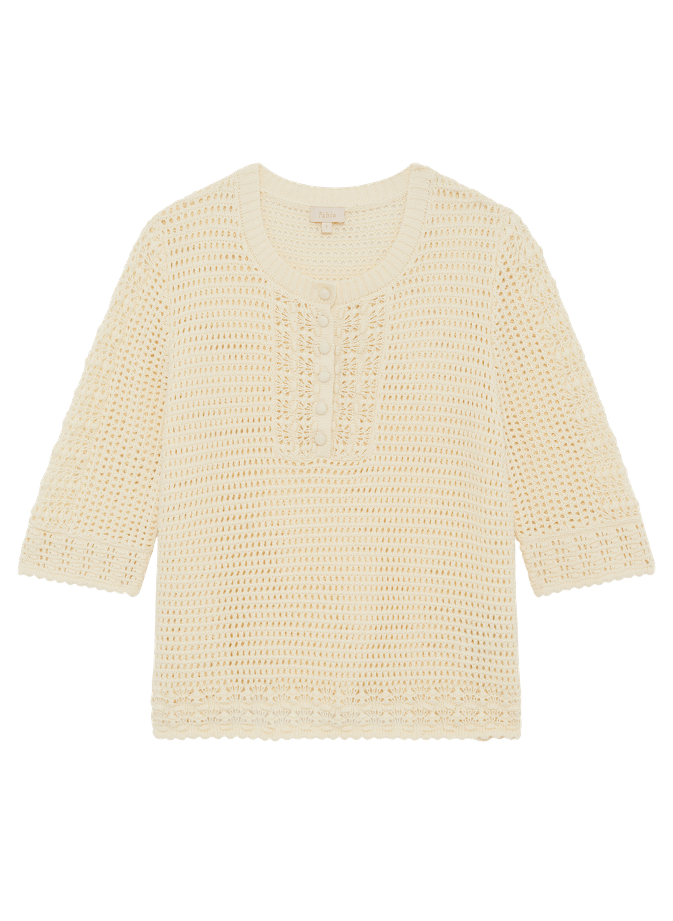 Pull en crochet - laurea PABLO Beige