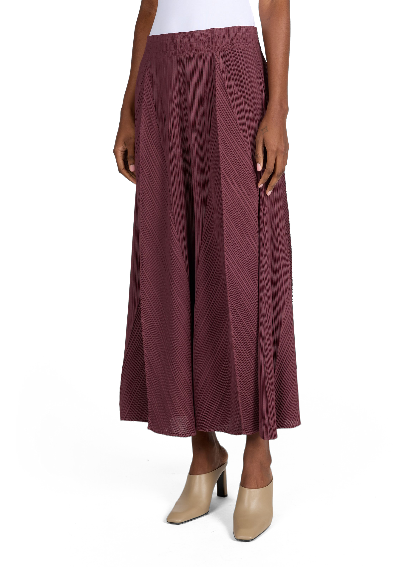 Wide Striped Trousers ADOLFO DOMINGUEZ Red