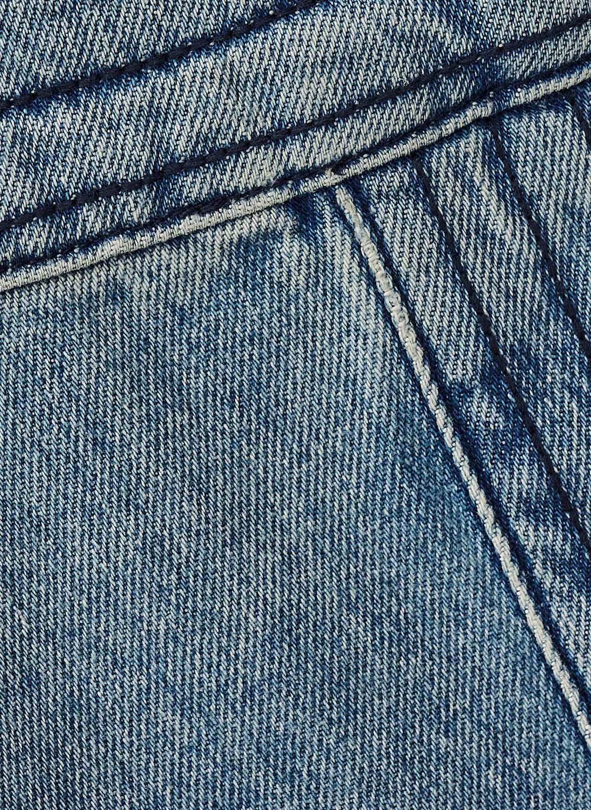 Jupe longue en coton timy BA&SH Bleu