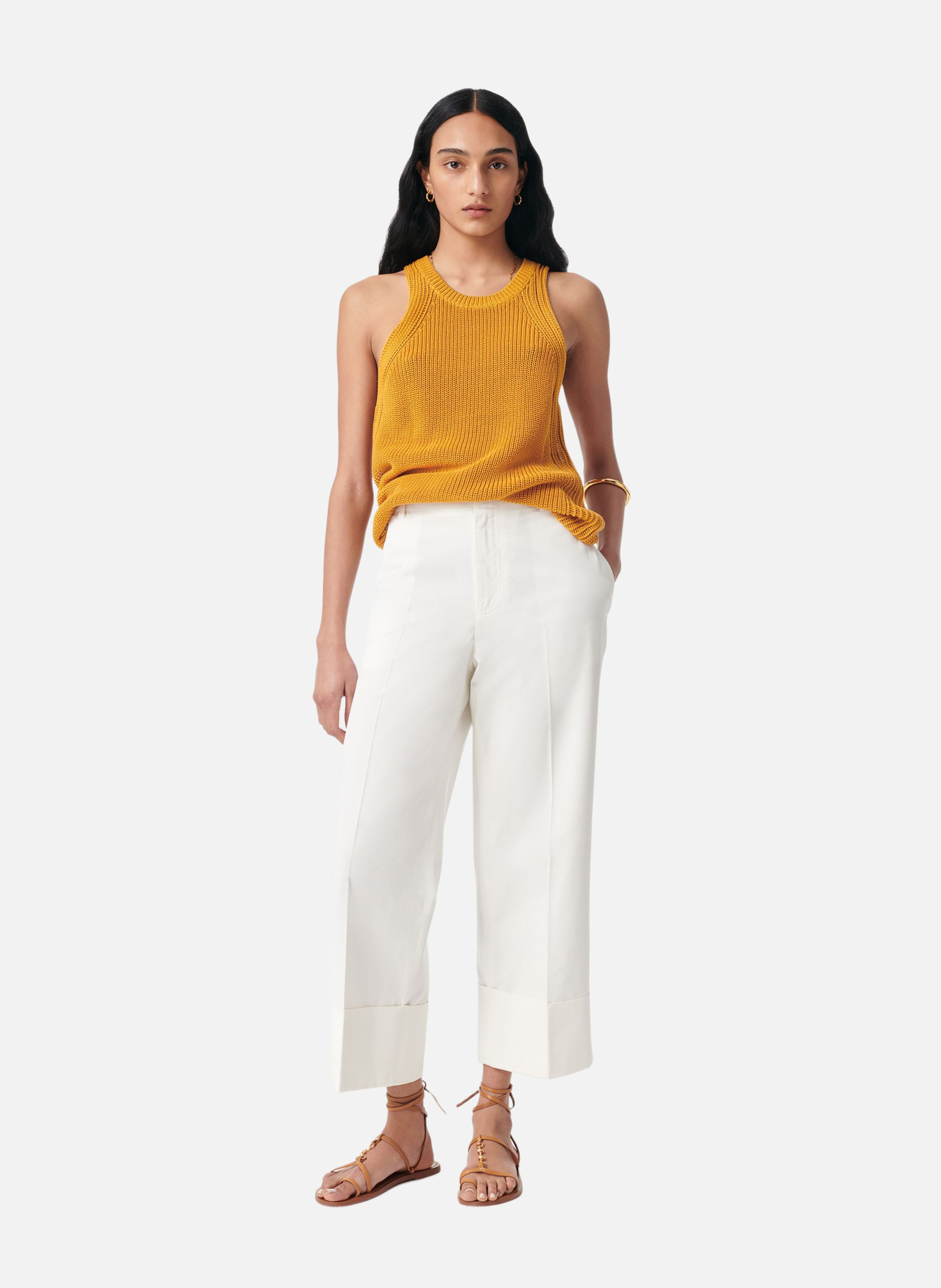Pantalon gingembre VANESSA BRUNO Blanc