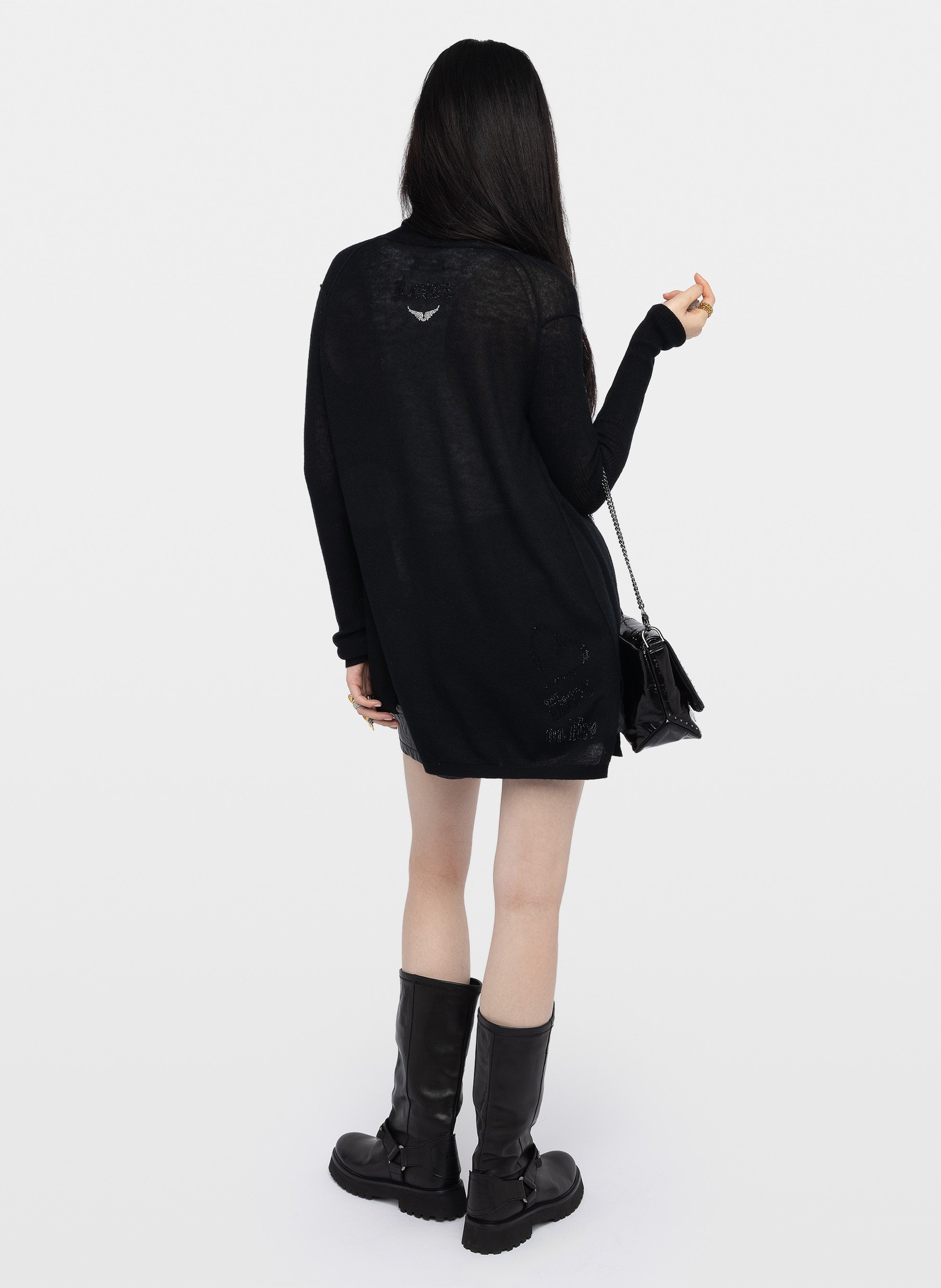 Cardigan ample en cachemire robyn ZADIG&VOLTAIRE Noir