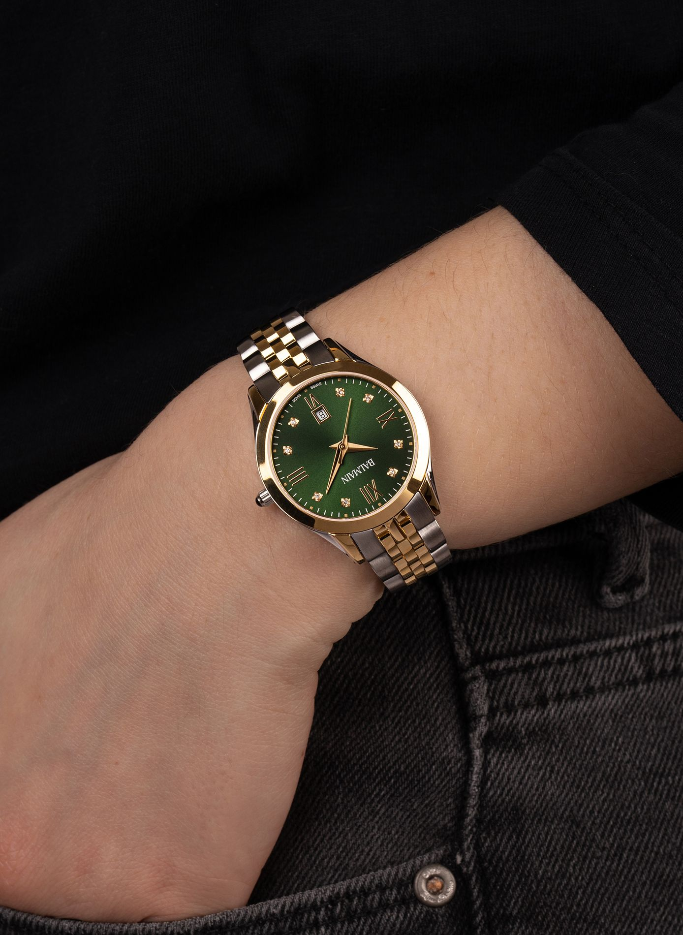 Montre quartz Classic R en acier inoxdable BALMAIN WATCHES Doré