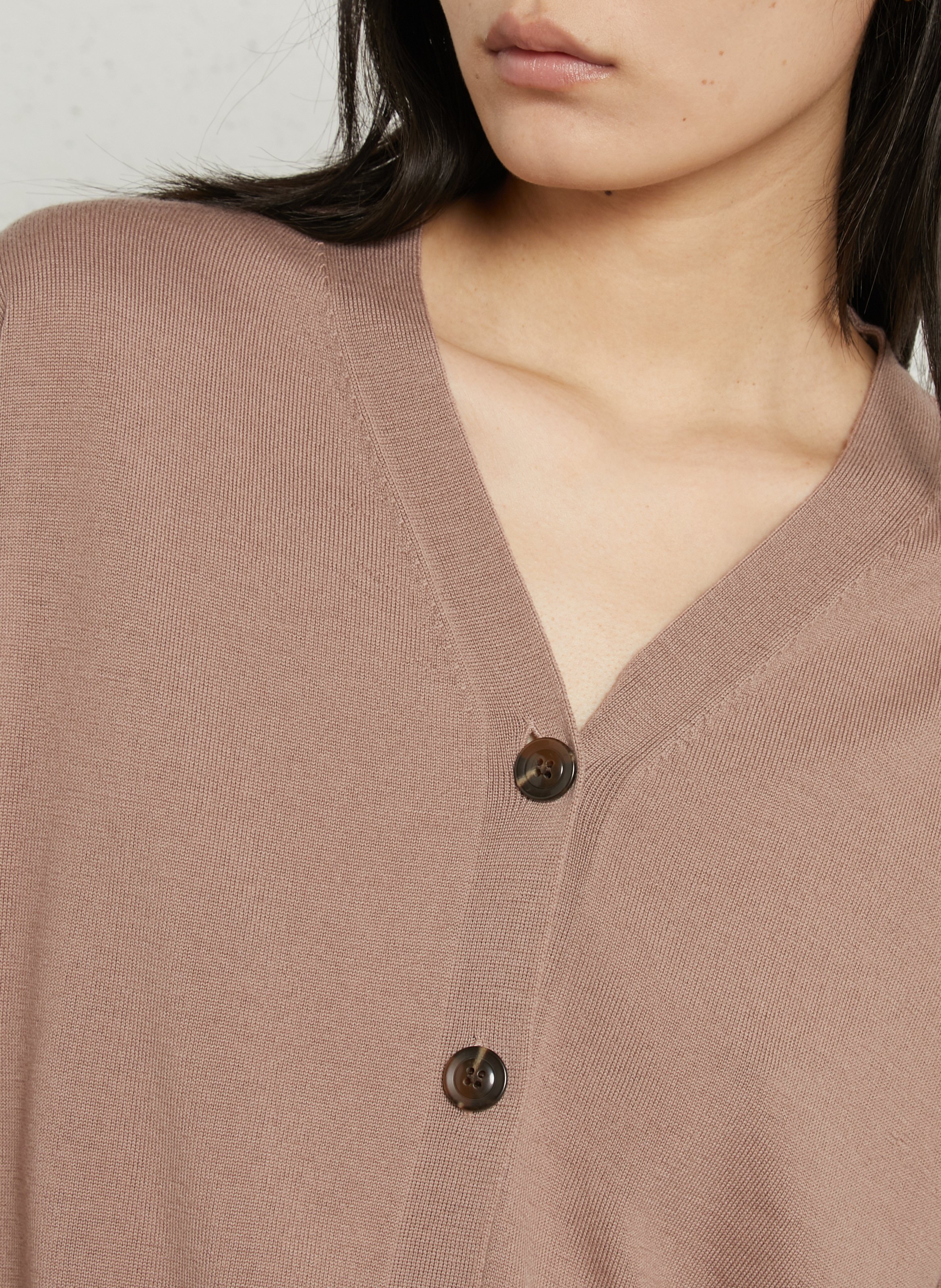 Cardigan à col v en laine idem SOEUR Rose