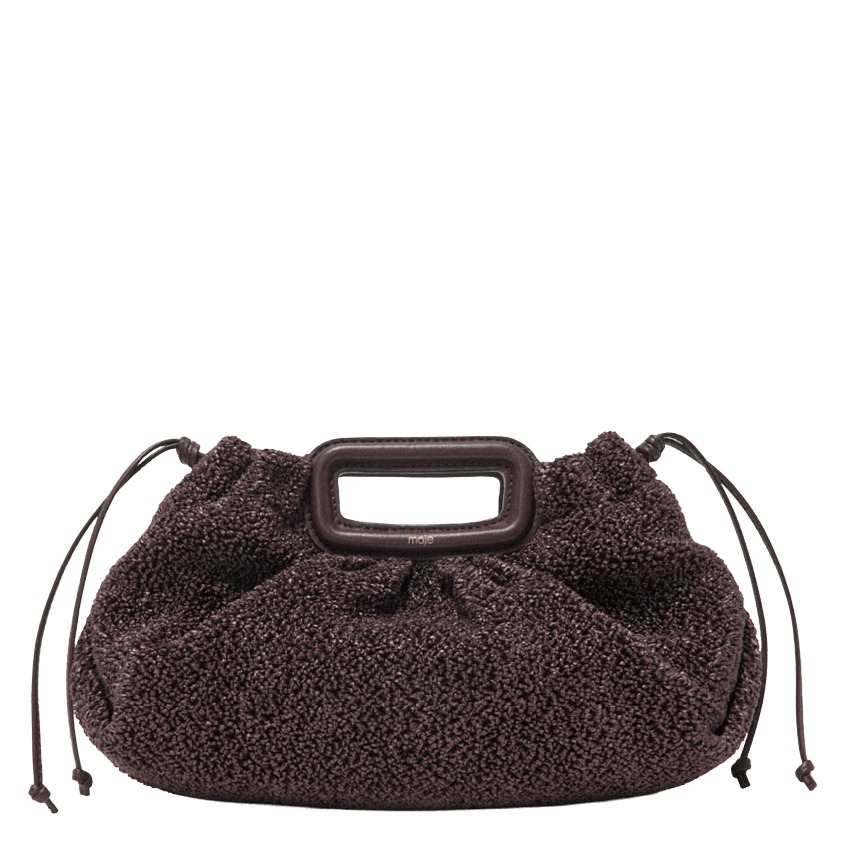 Sac bandoulière uni m MAJE Marron