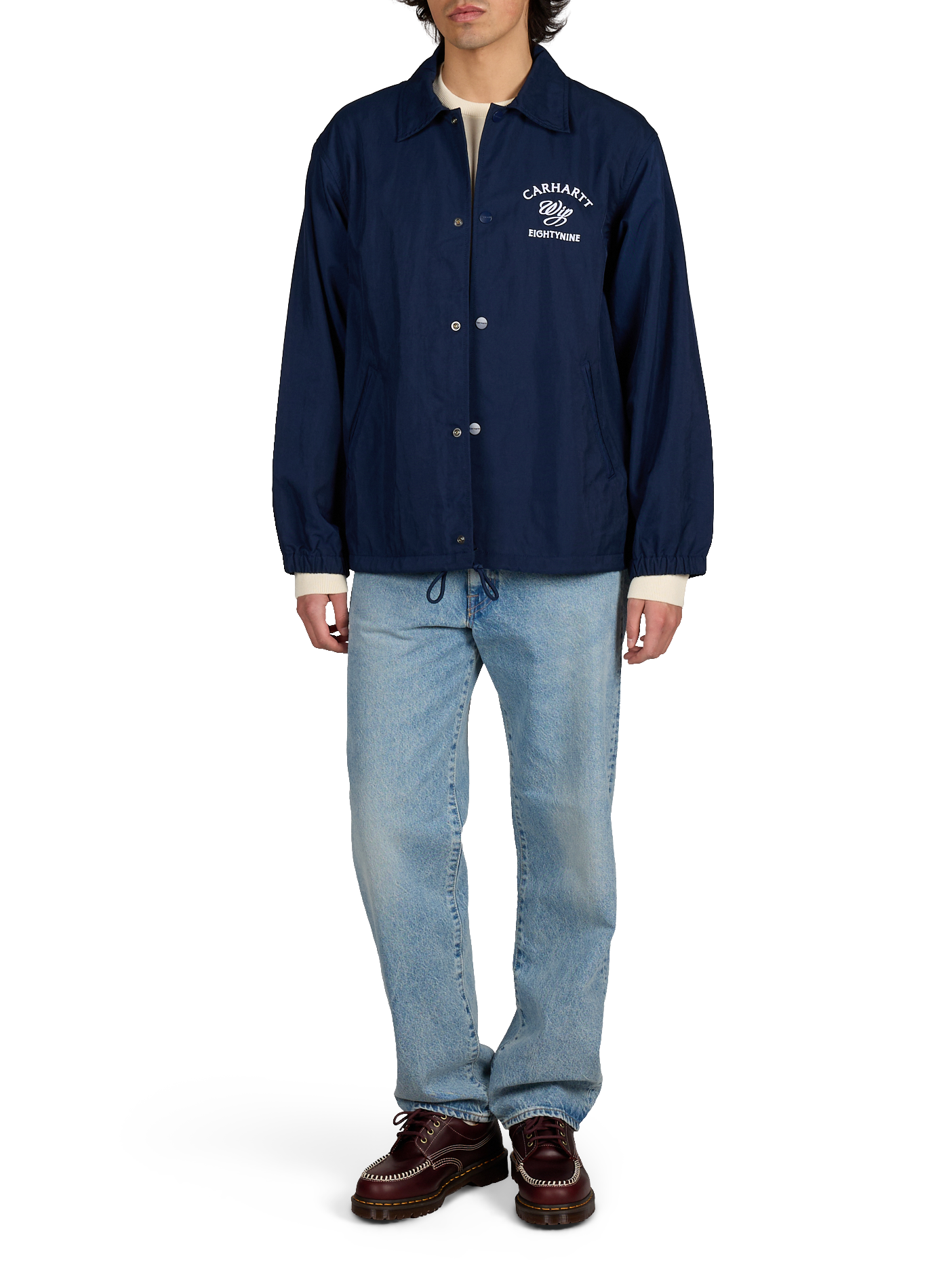 Embroidered Lightweight Jacket Eightynine CARHARTT WIP Blue