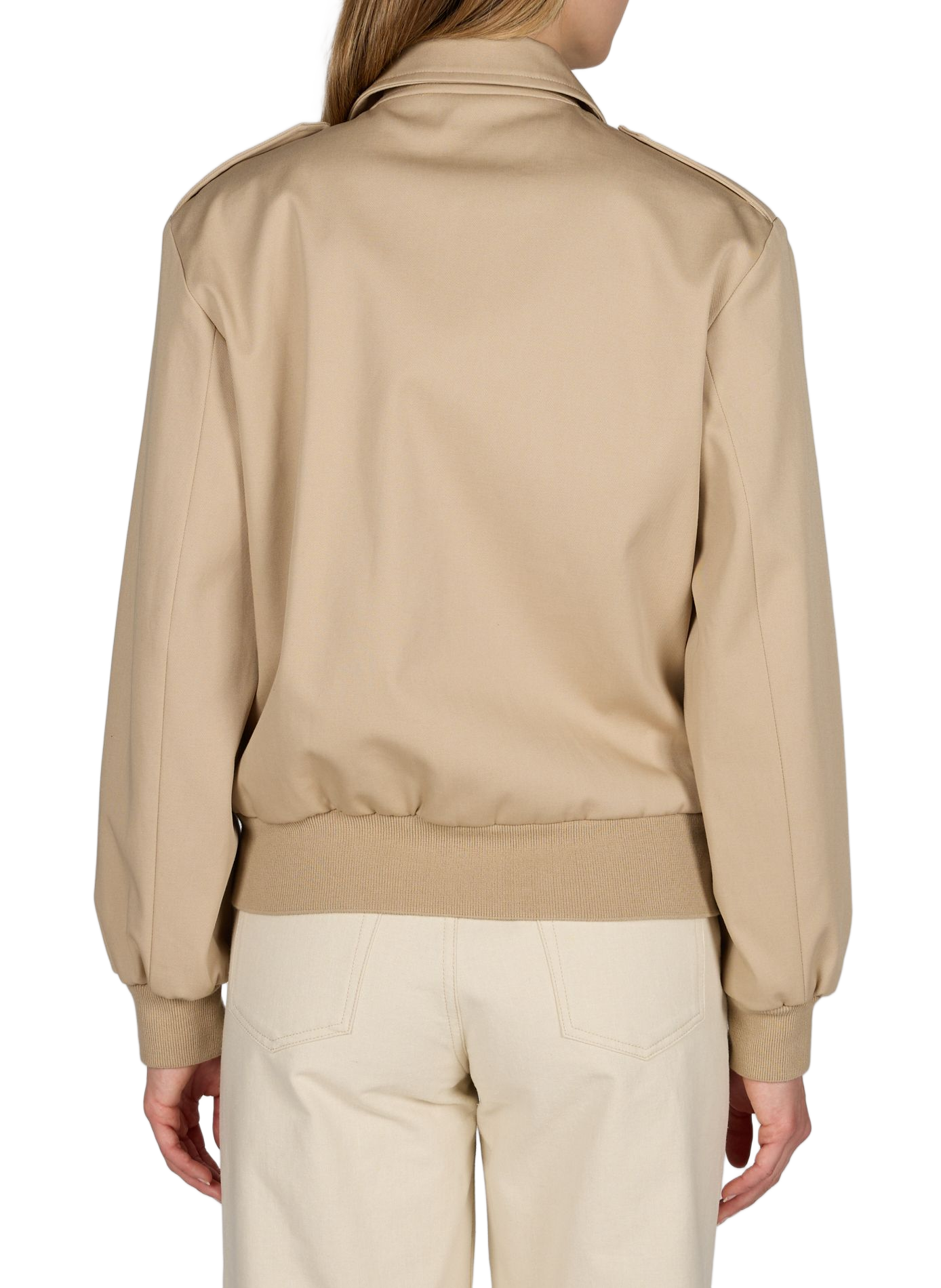 Jacket with classic cotton collar A.P.C. Beige