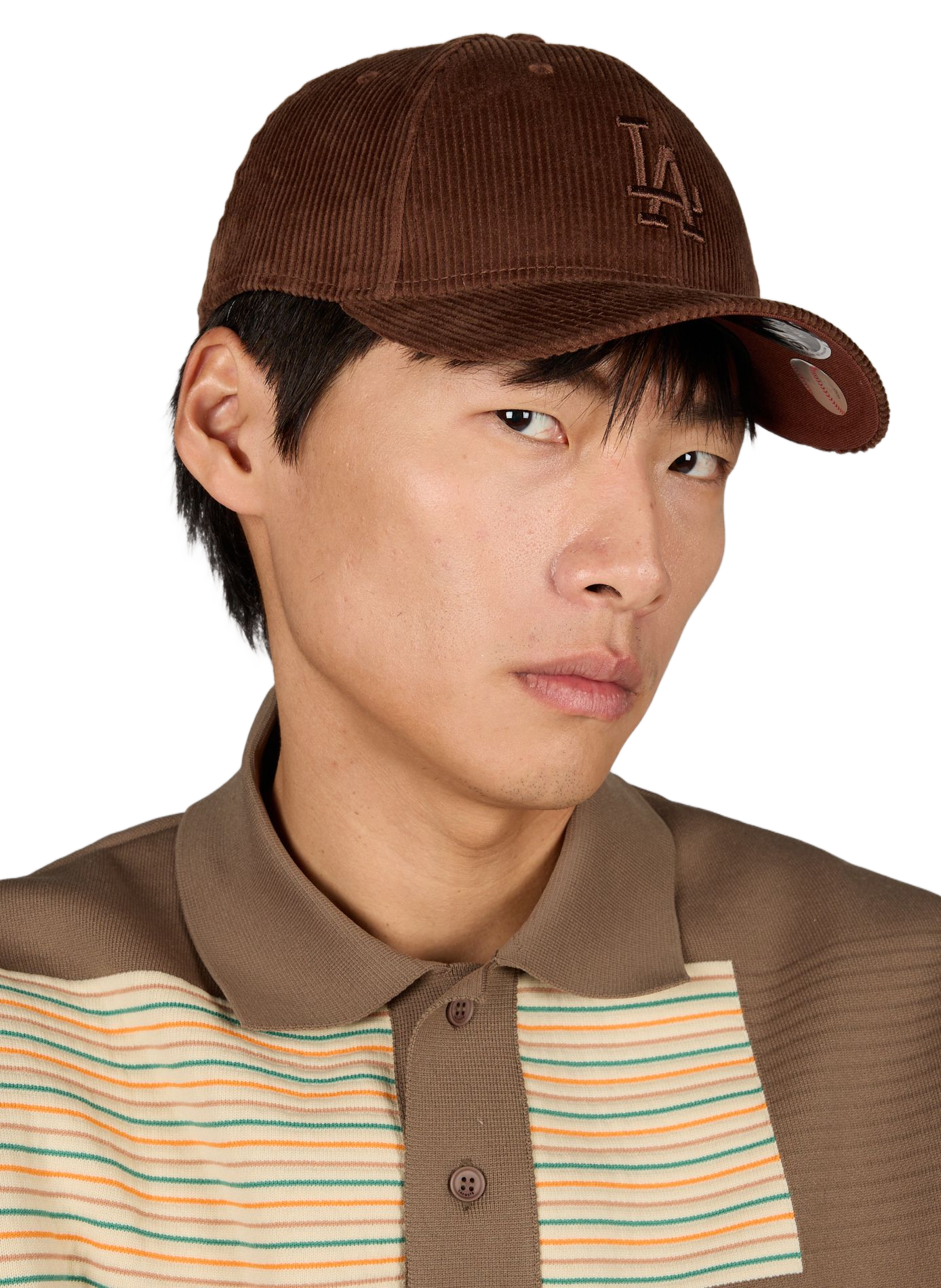 Ribbed Cord 9Forty MC Cotton Cap NEW ERA Brown