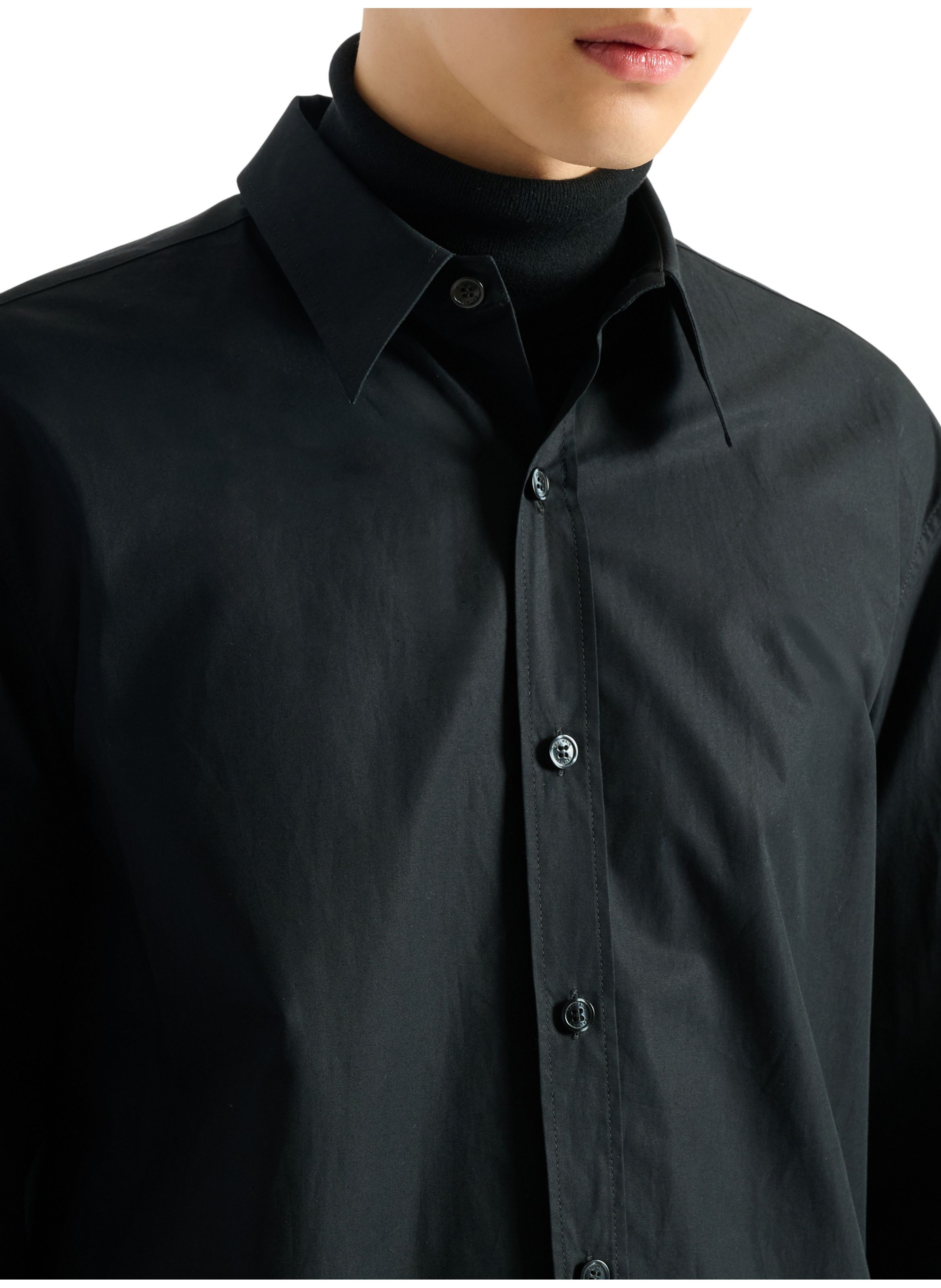 Chemise balmain paris en popeline de coton BALMAIN Noir
