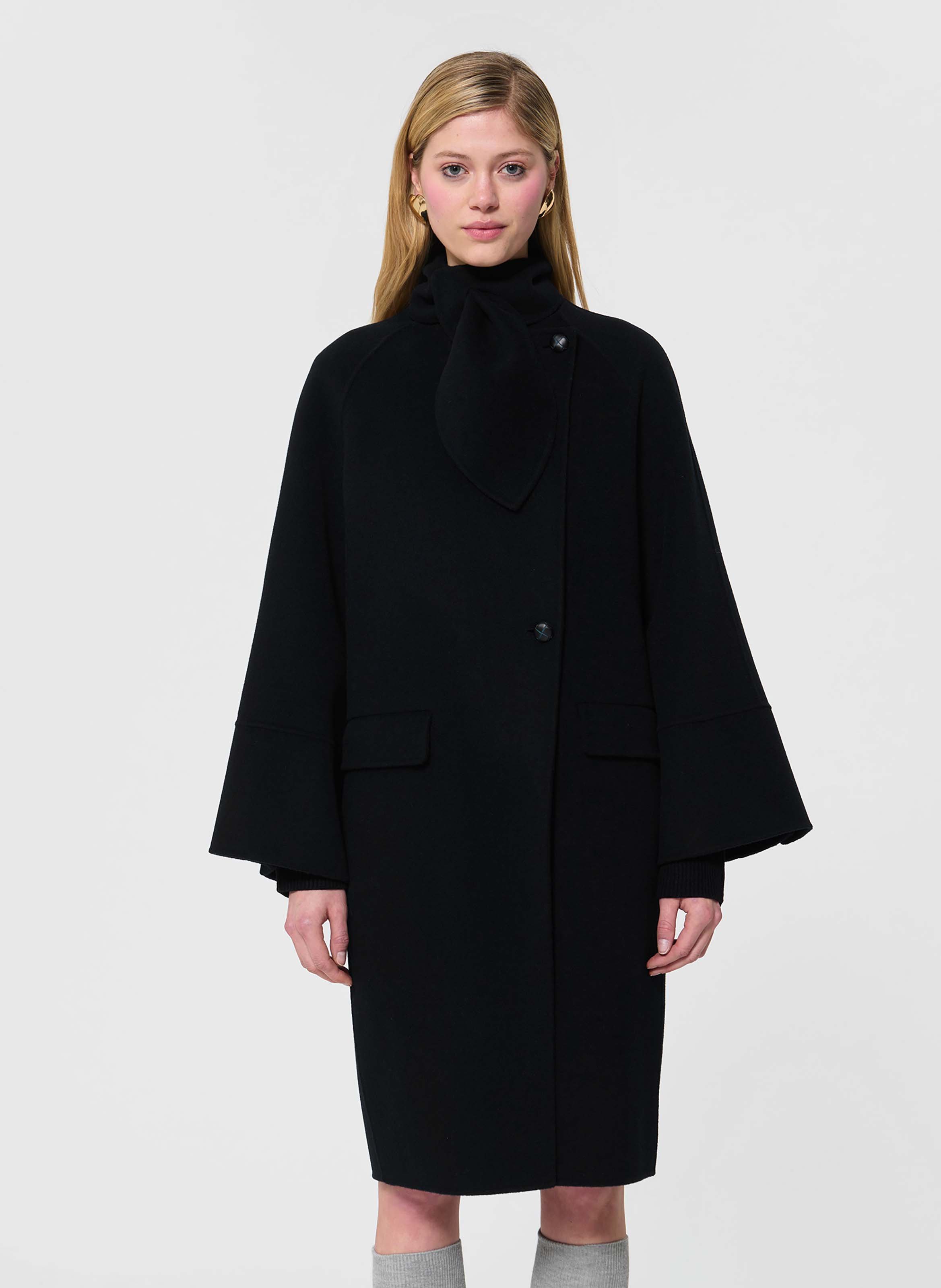 Manteau double face mocca TARA JARMON Noir