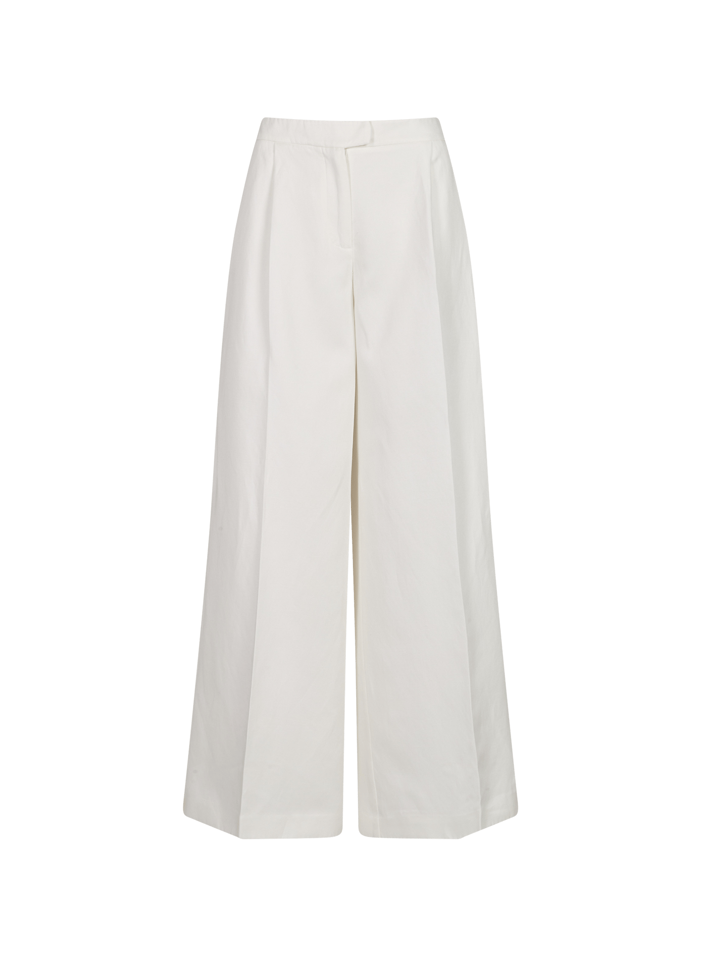 Pantalon large plissé à taille mi-haute GUESS Beige